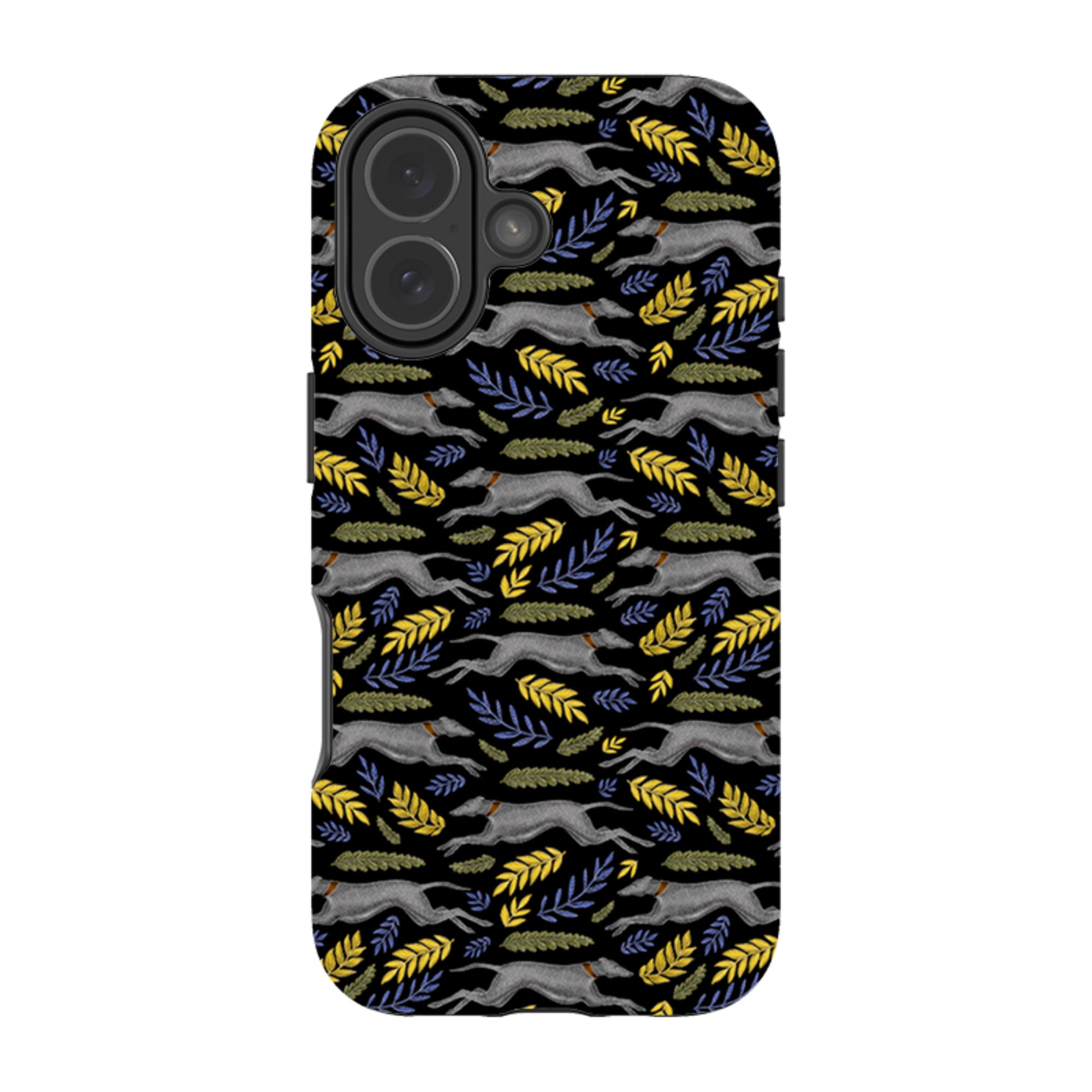 iPhone Tough Case - Greyhound Pattern By Catherine Rowe