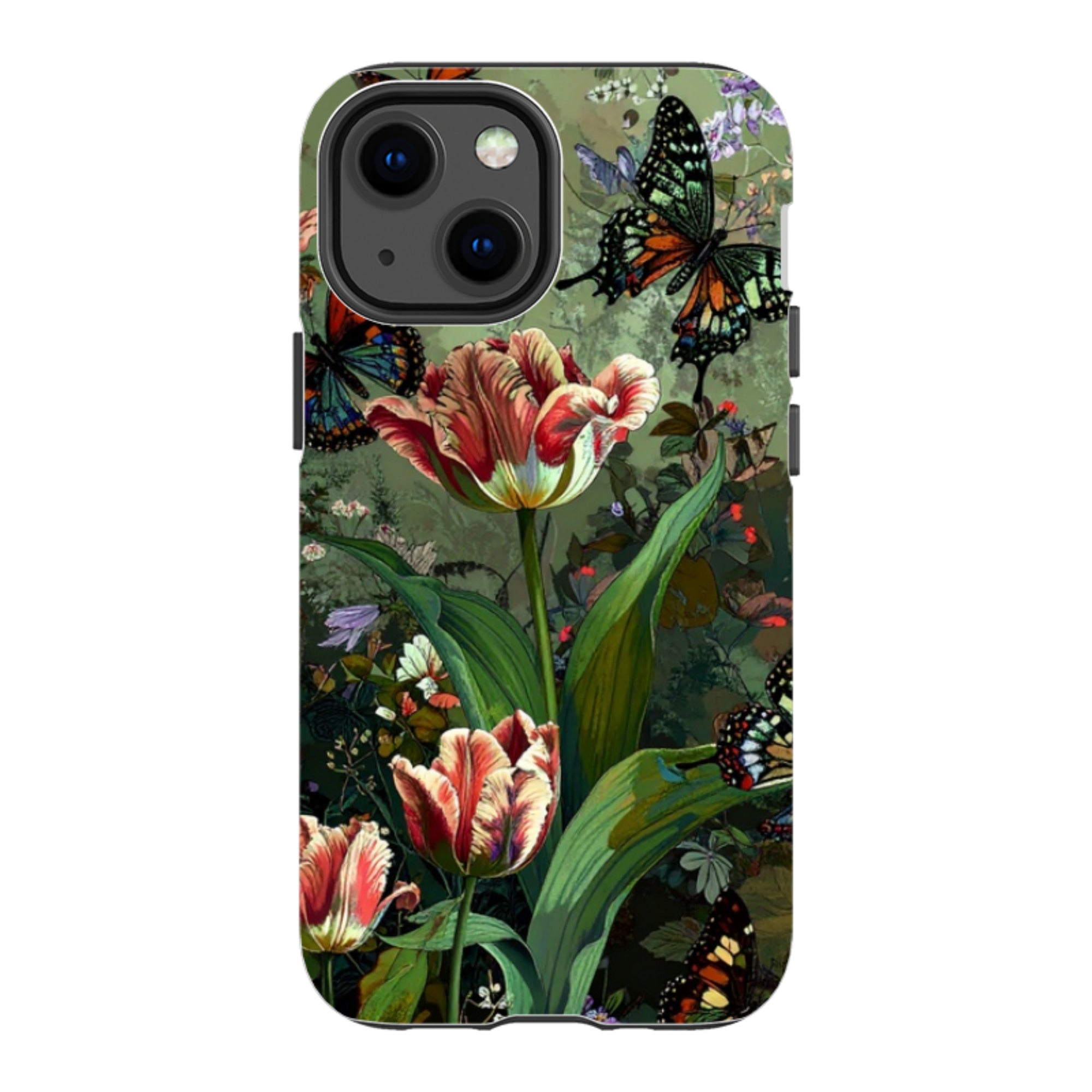 iPhone Tough Case - Green Vyne Butterflies