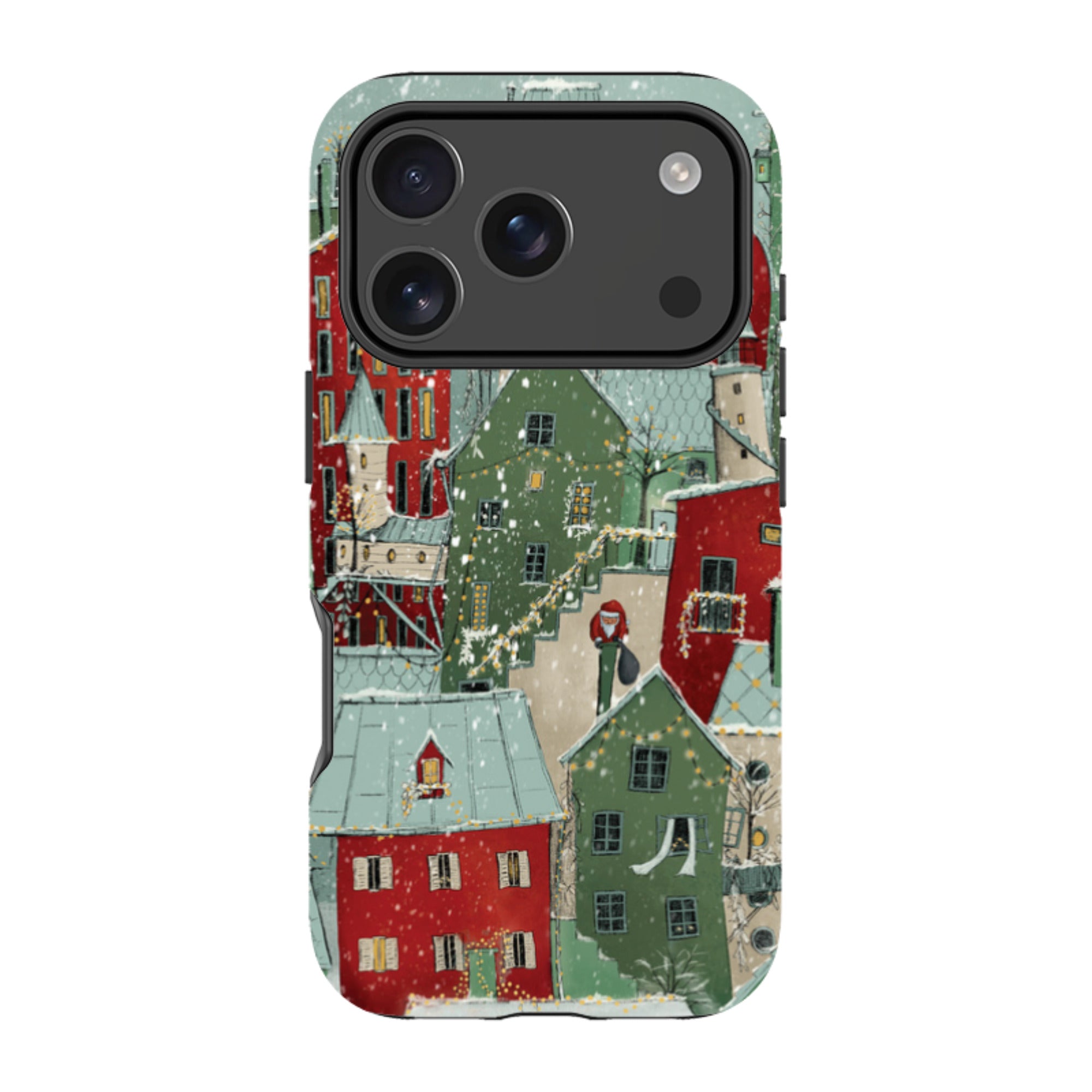 iPhone MagSafe Tough Case - City Winkles Red By Maja Lindberg