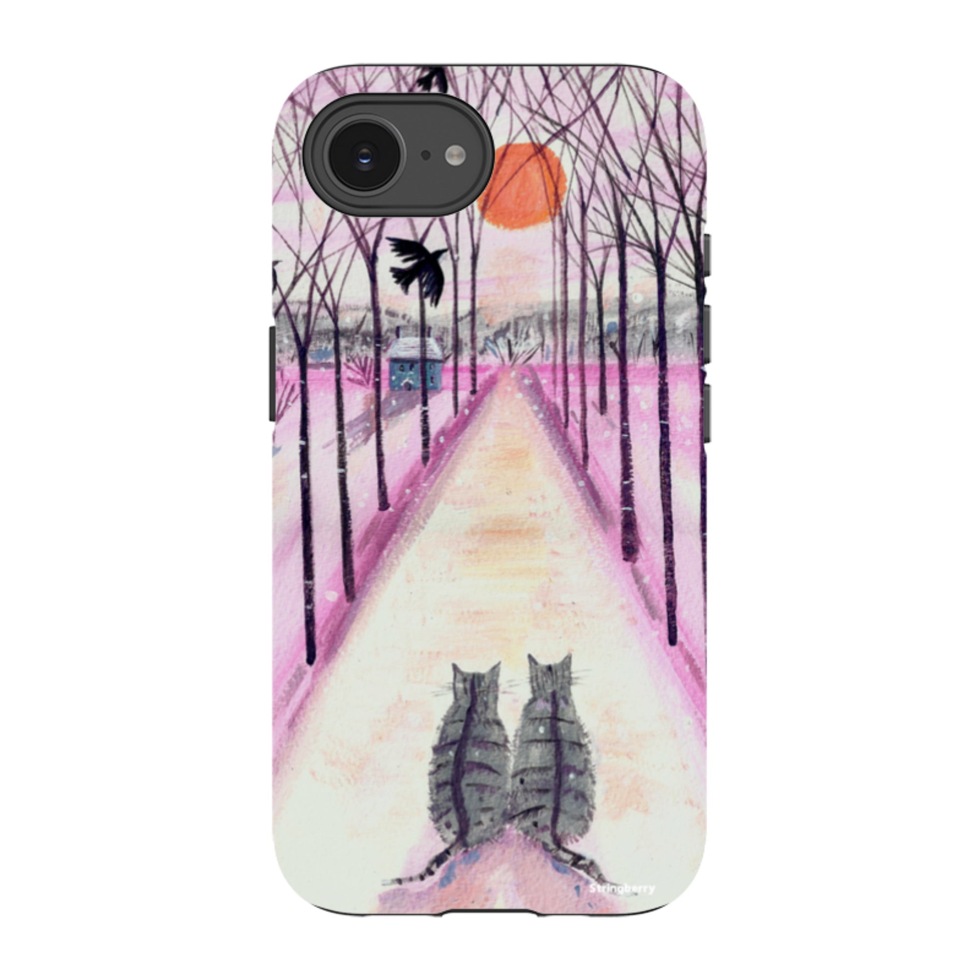 iPhone Tough Case - Winter Cats By Mary Stubberfield