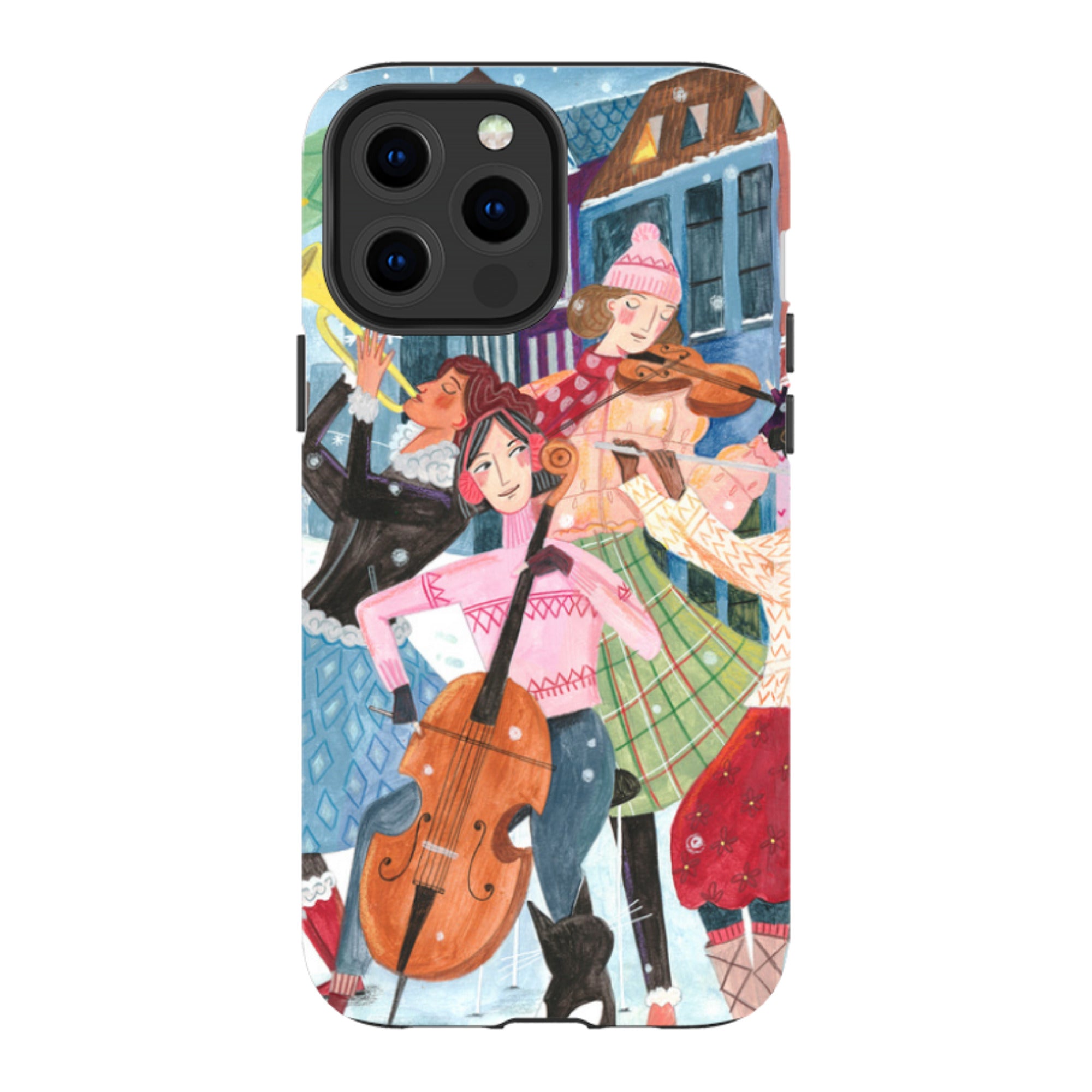 iPhone Tough Case - Musical Winter By Caroline Bonne Muller