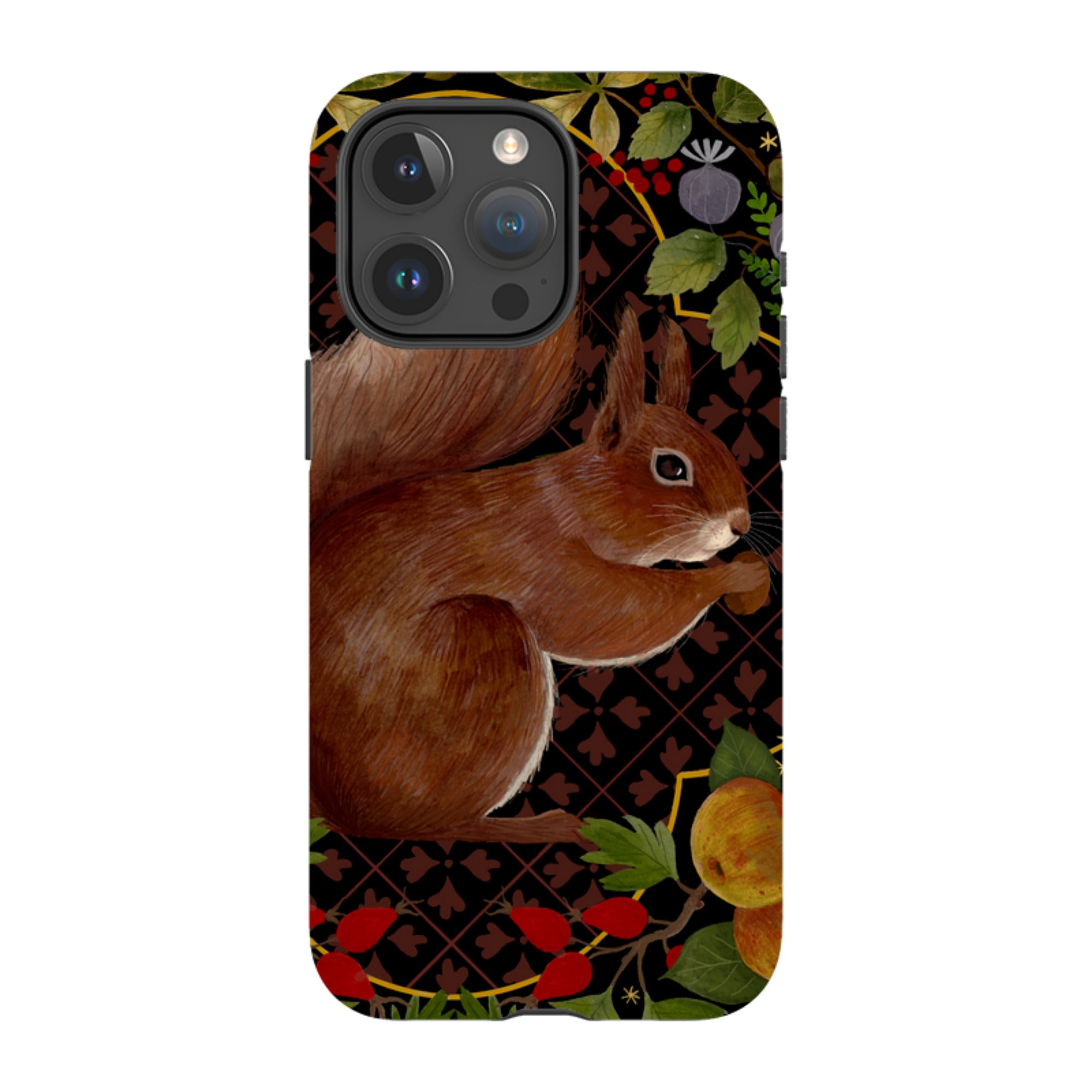 iPhone Tough Case - Squirrel Border By Bex Parkin