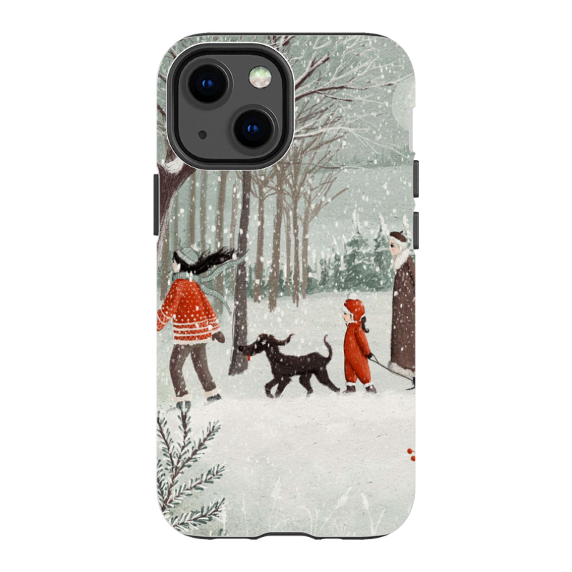 iPhone Tough Case - Winter Walk By Maja Lindberg