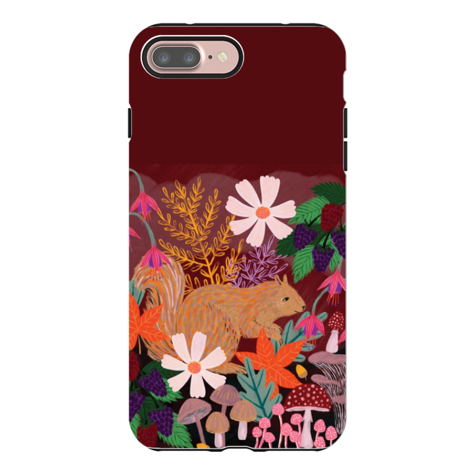 iPhone Tough Case - Autumn Squirrel By Lee Foster Wilson