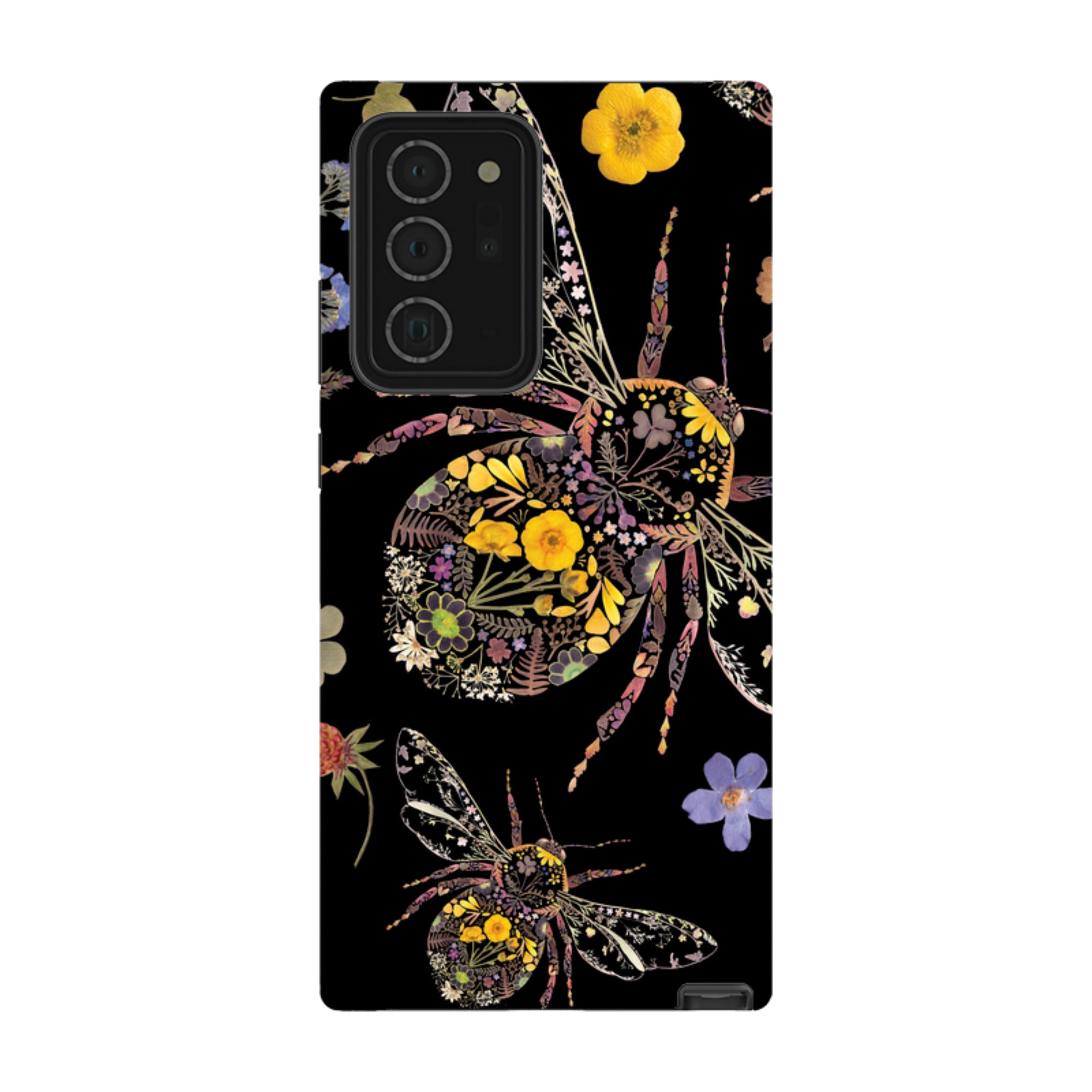 Samsung Tough  Case - Floral Bumble Bees By Helen Ahpornsiri
