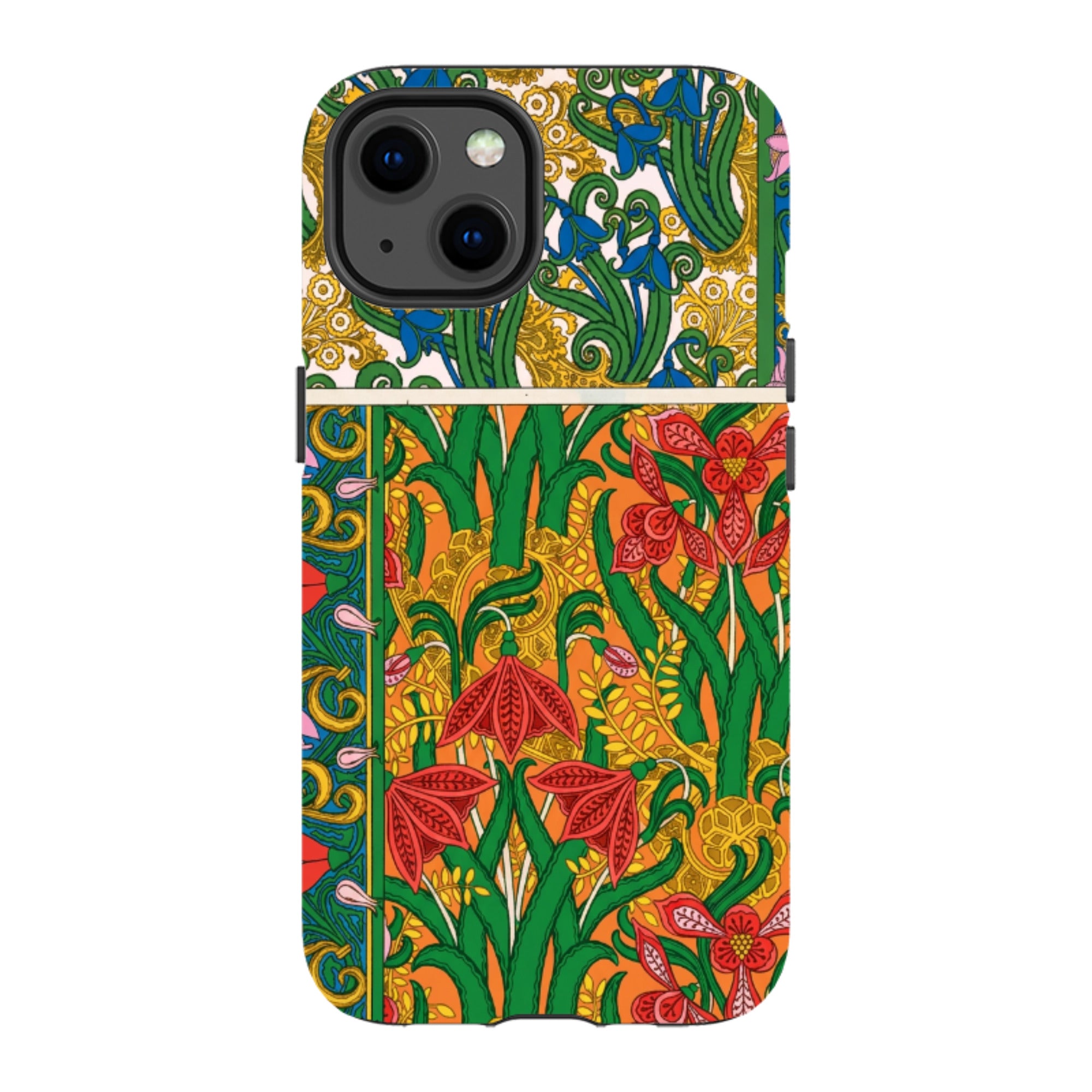 iPhone MagSafe Tough Case - Vintage Art Nouveau Lily