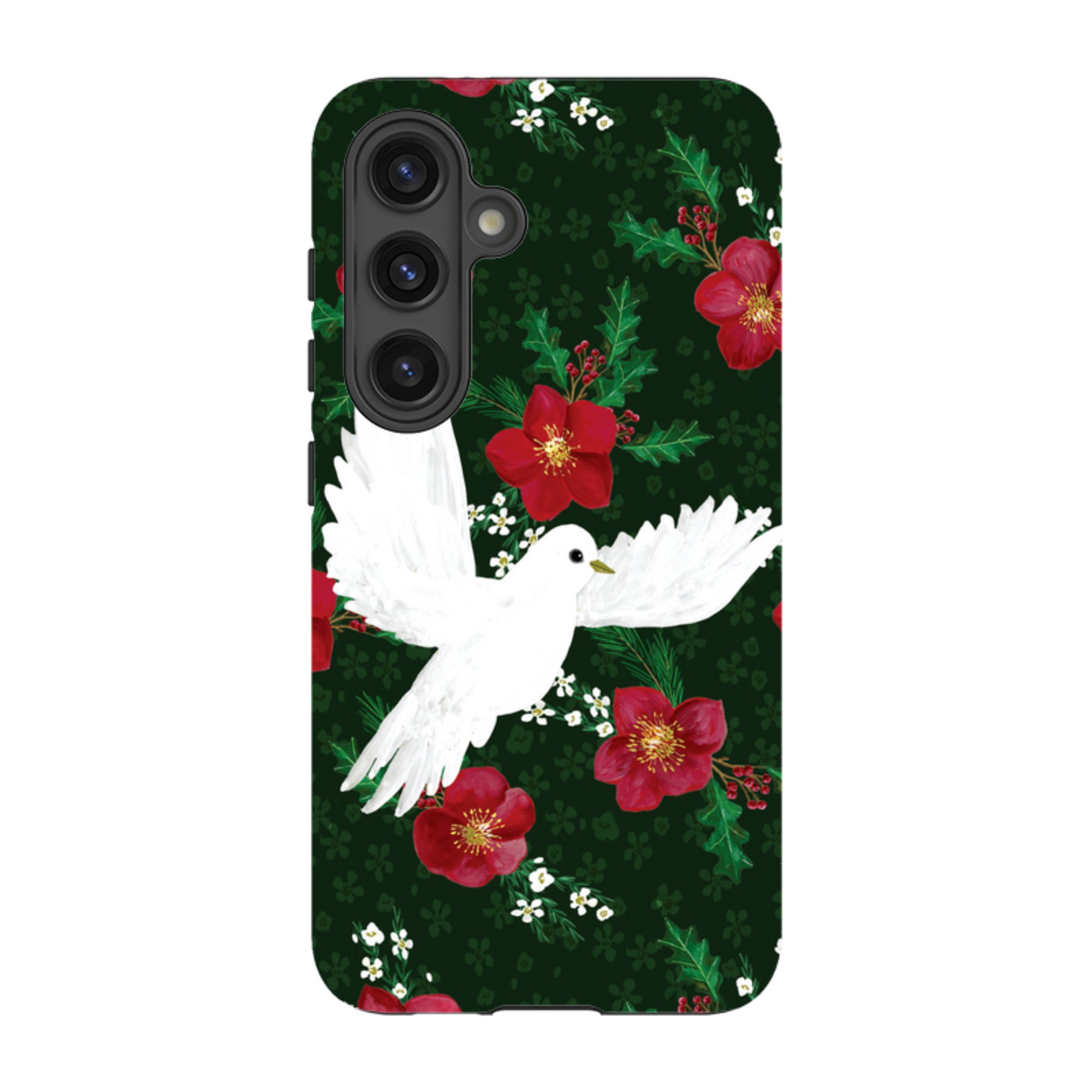 Samsung Tough Case - Dove and Floral By Abby Jacobs
