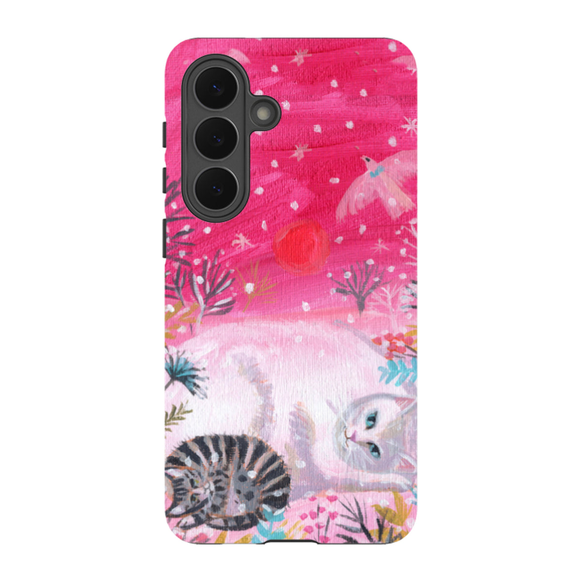 Samsung Tough Case - Christmas Cats By Mary Stubberfield