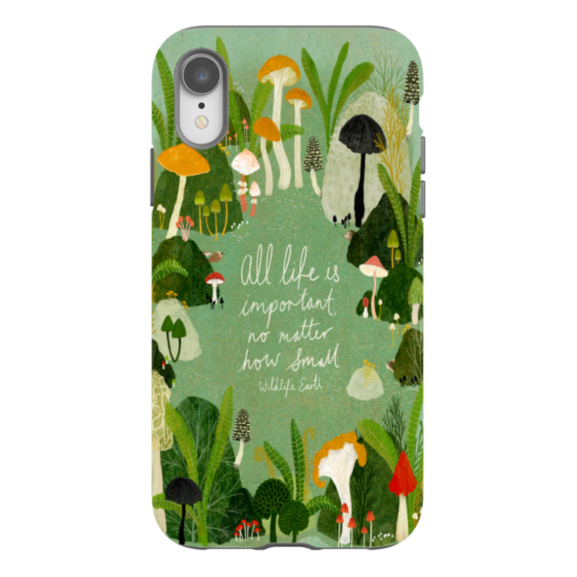iPhone Tough Case - Wildlife Text By Katherine Quinn