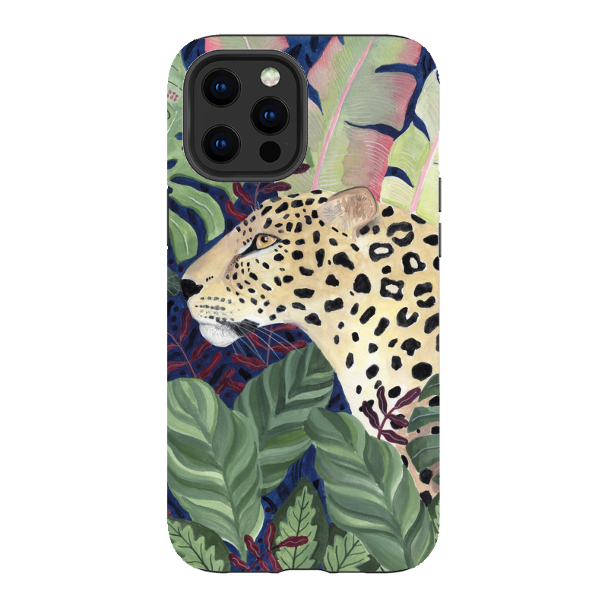 iPhone Tough Case - Leopard In Leaves By Bex Parkin