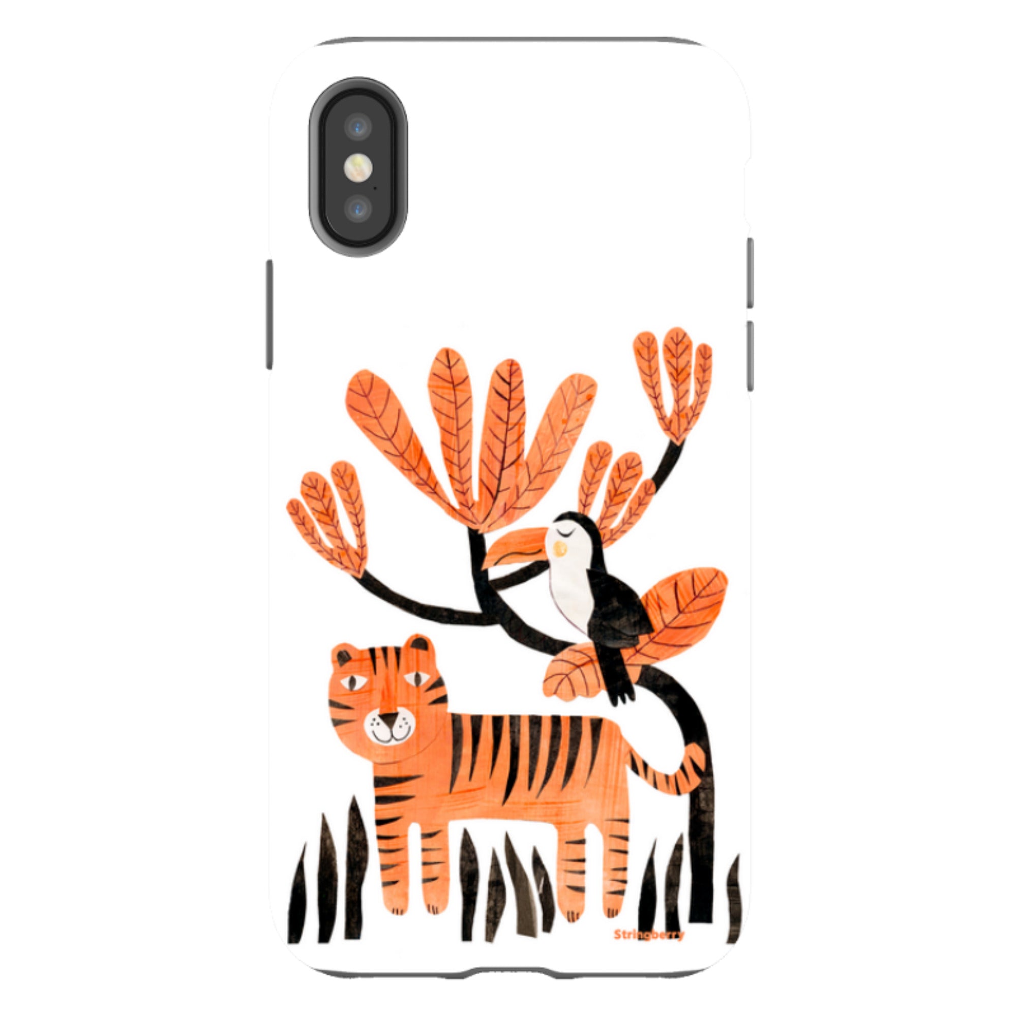 iPhone Tough Case - Tiger And Toucan By Tracey English