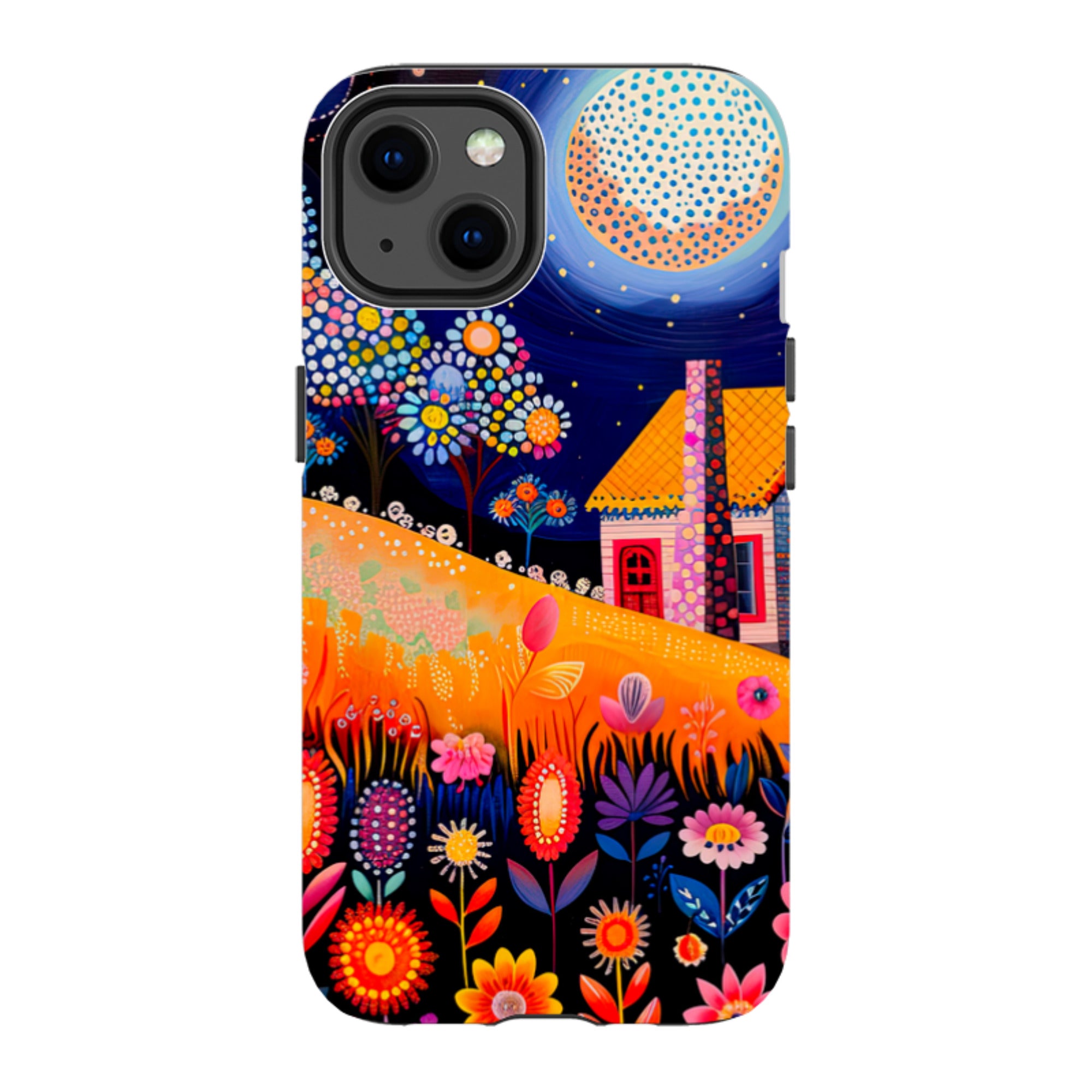 iPhone MagSafe Tough Case - Folk Art House I