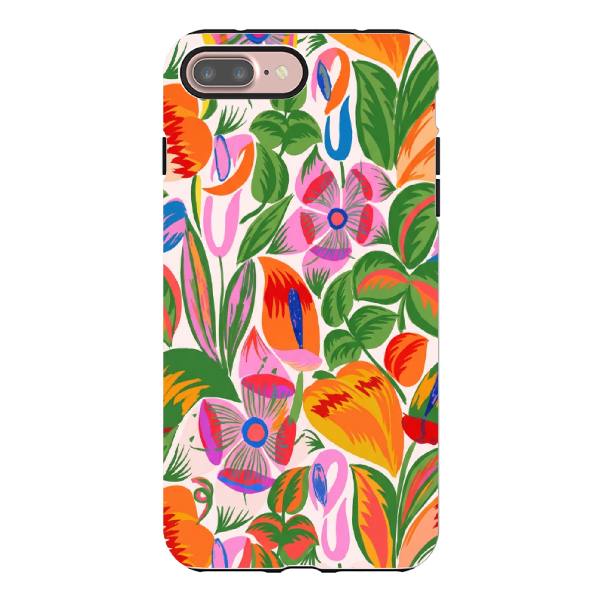 iPhone Tough Case - Vintage Tropical Floral