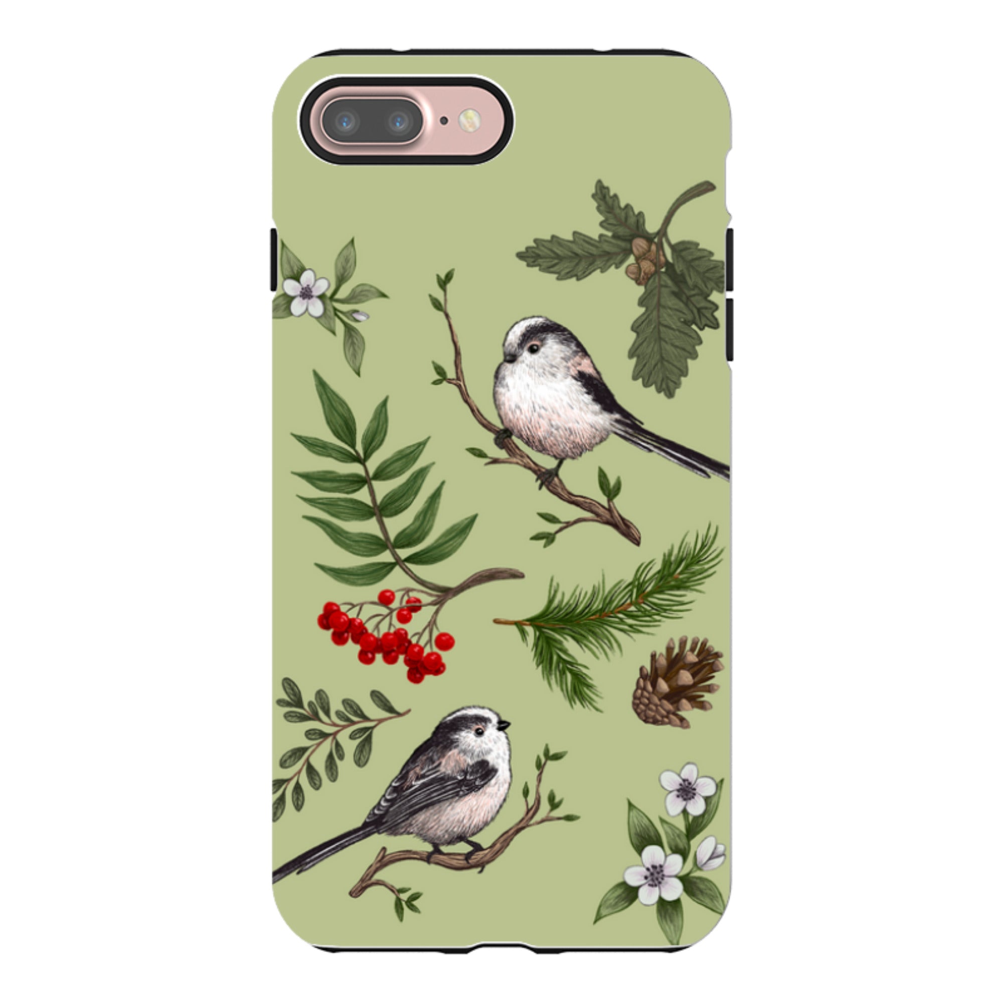 iPhone Tough Case - Longtail Tits By Anna Stead
