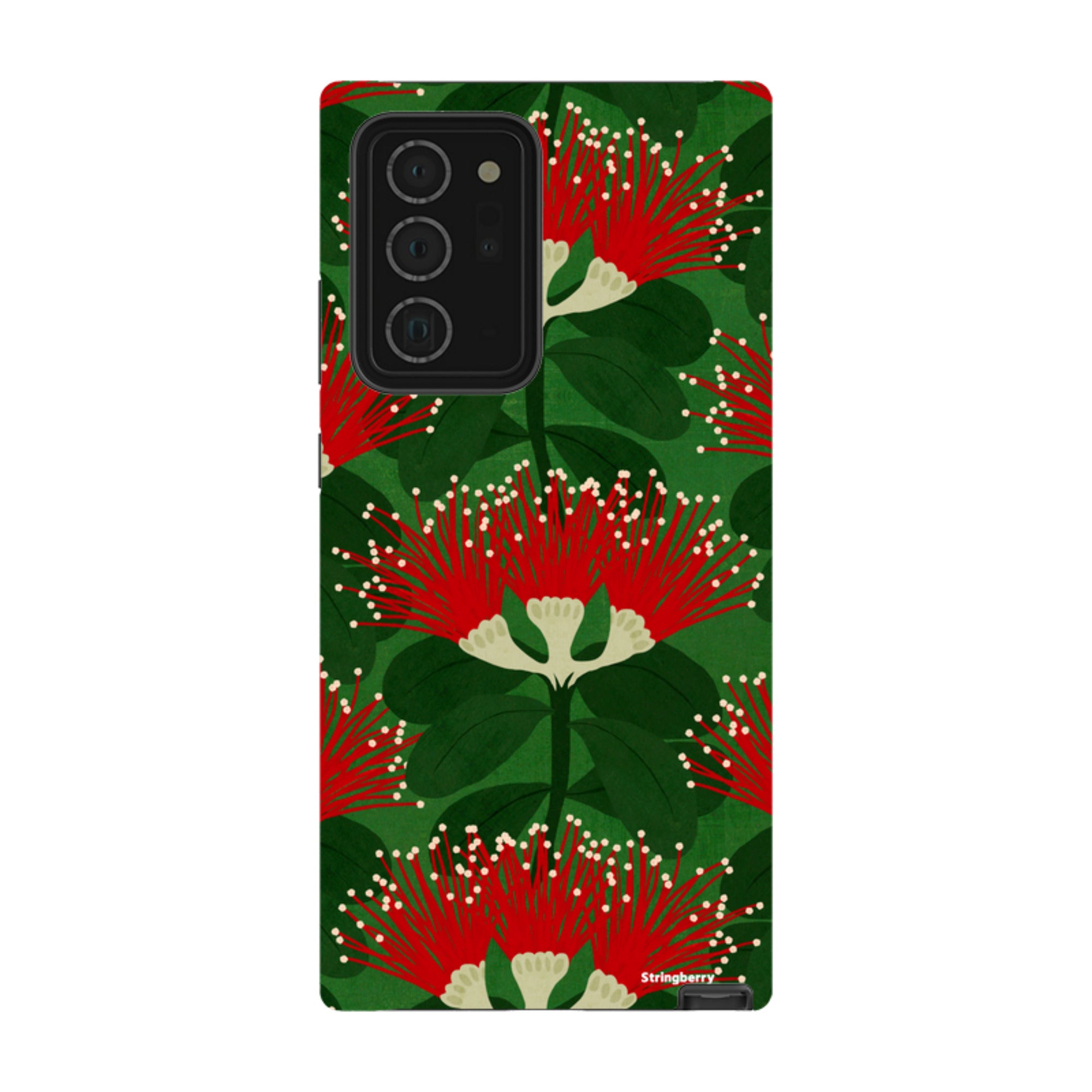 Samsung Tough Case - Pohutukawa Green And Red By Katherine Quinn