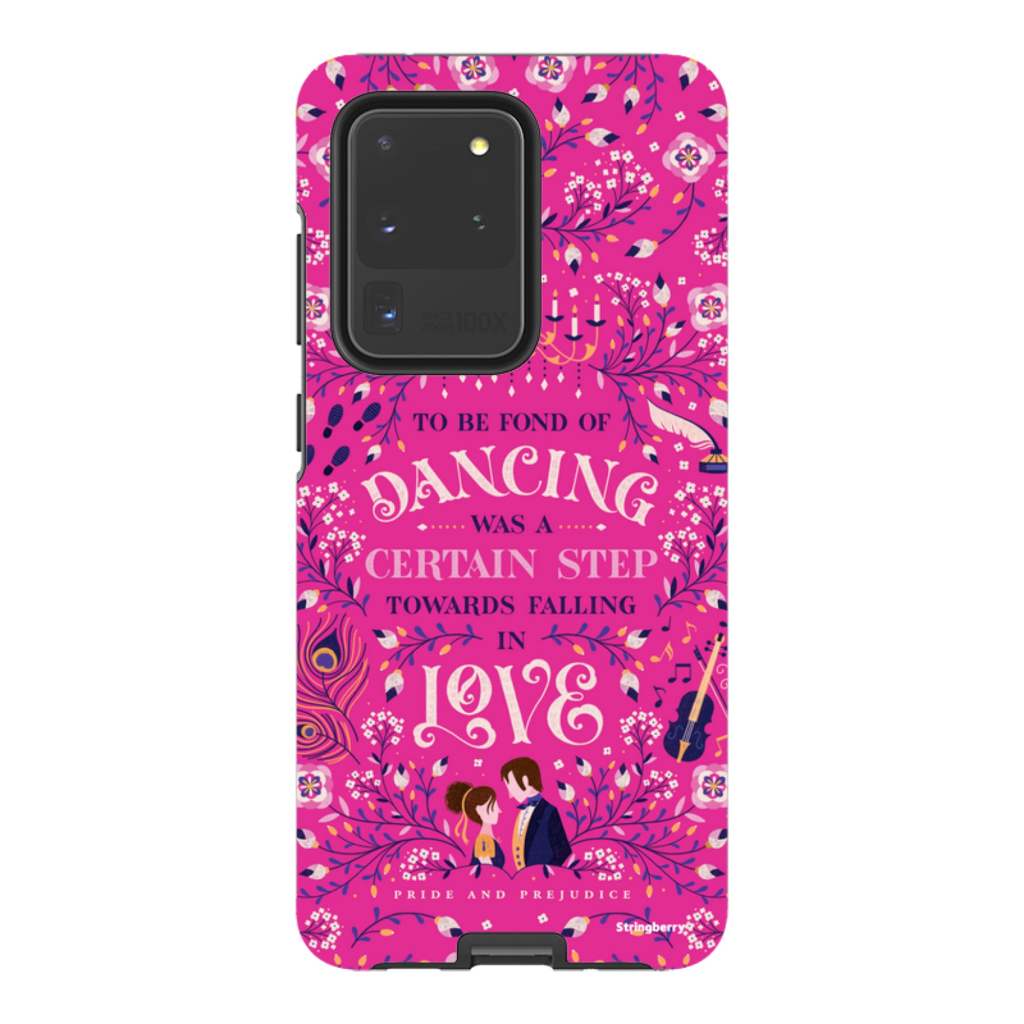 Samsung Tough Case - Pride And Prejudice Pink By Jenny Zemanek