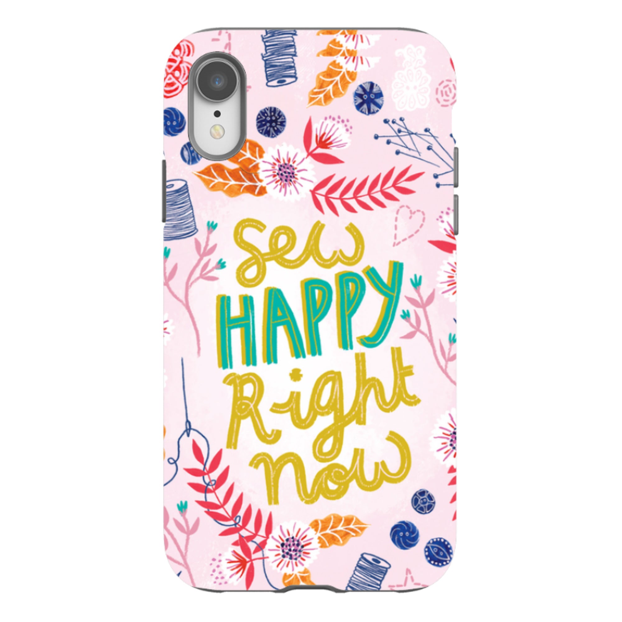 iPhone Tough Case - Sew Happy By Lee Foster Wilson