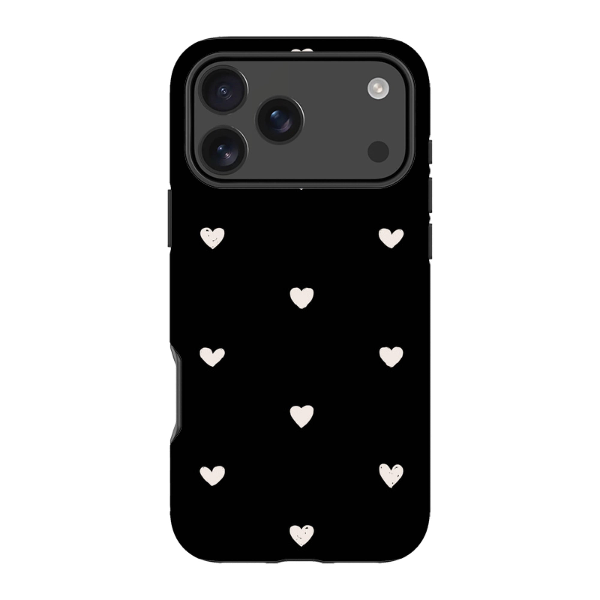 iPhone MagSafe Tough Case -  Hearts Black