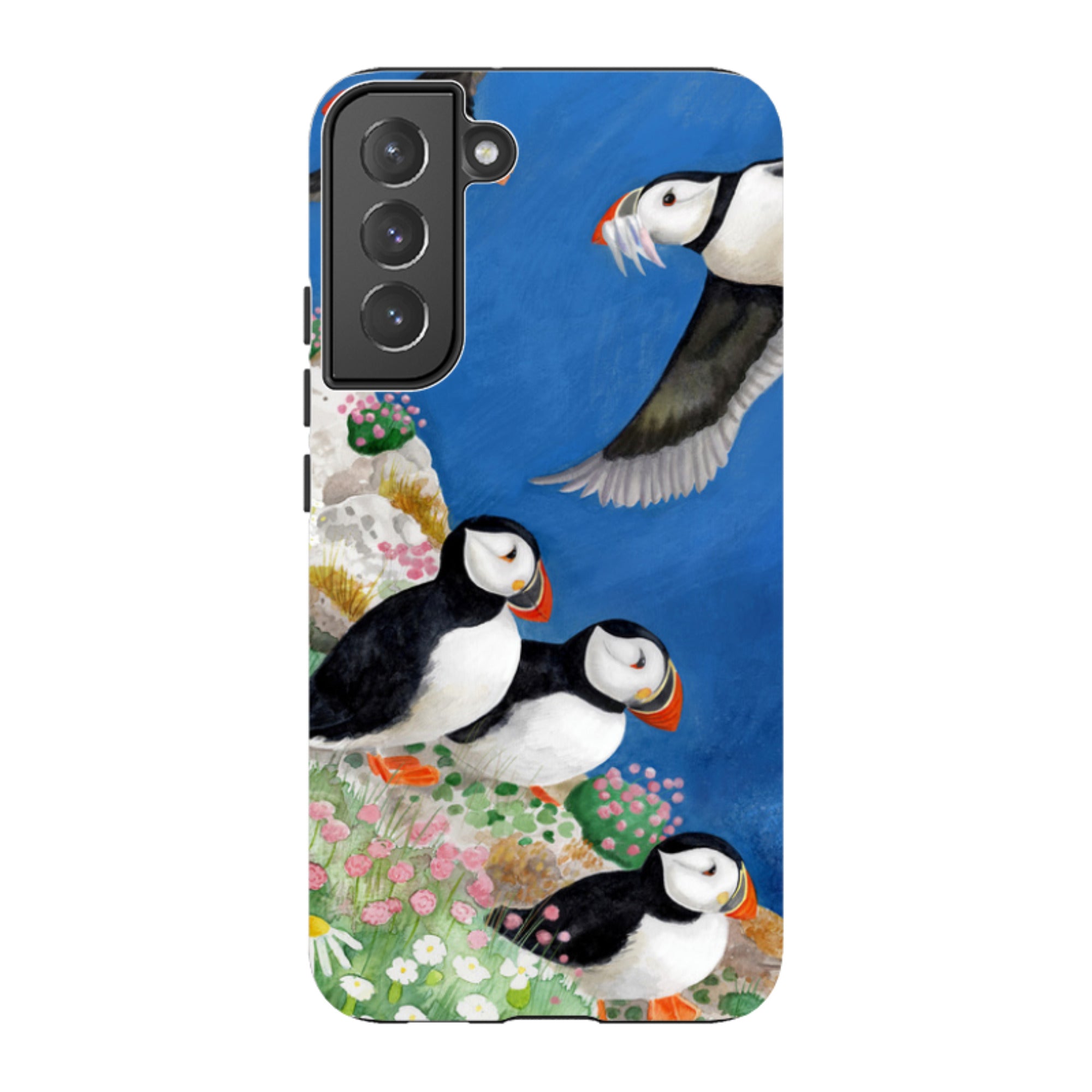 Samsung Tough Case - Puffins By Bex Parkin