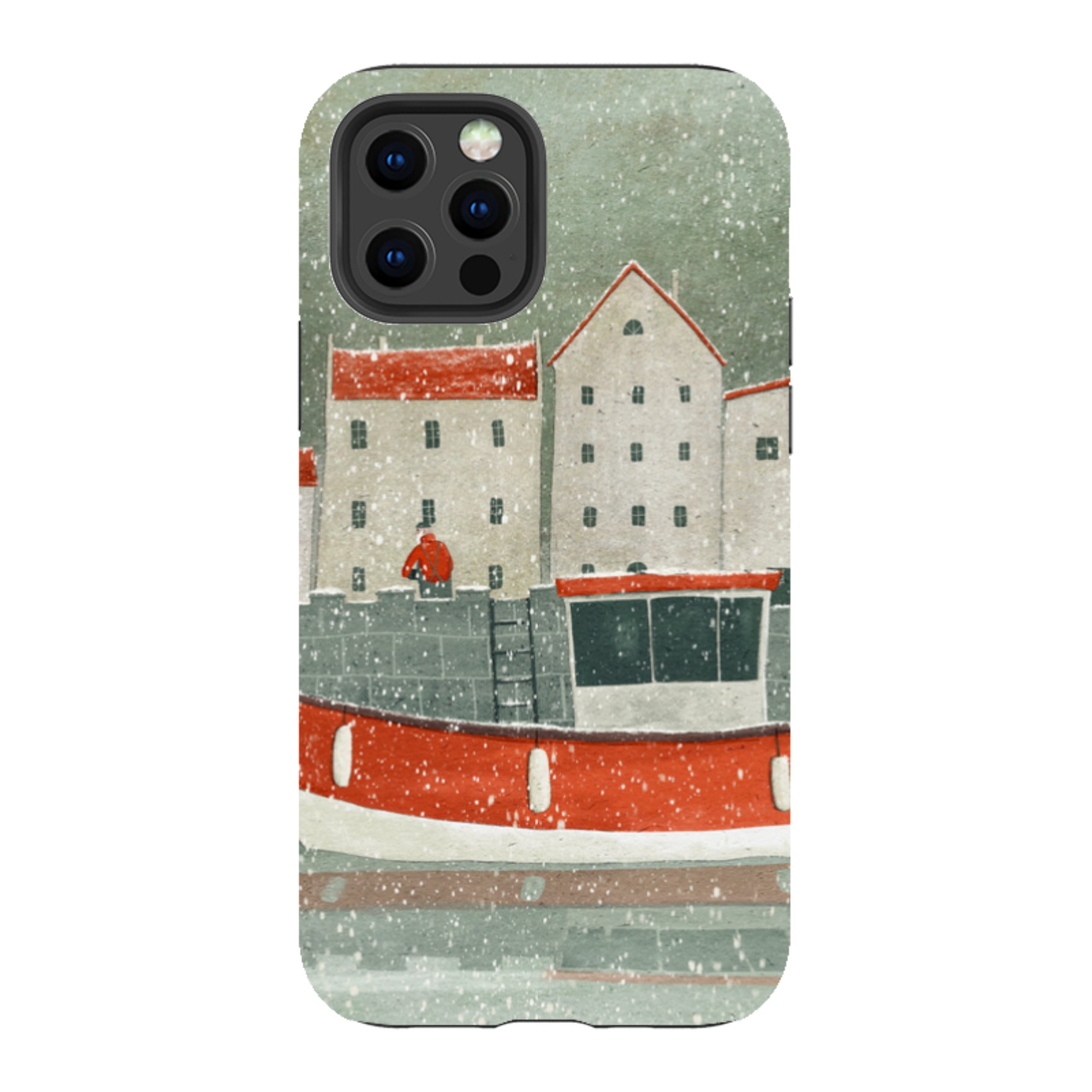 iPhone Tough Case - Christmas Harbour By Maja Lindberg