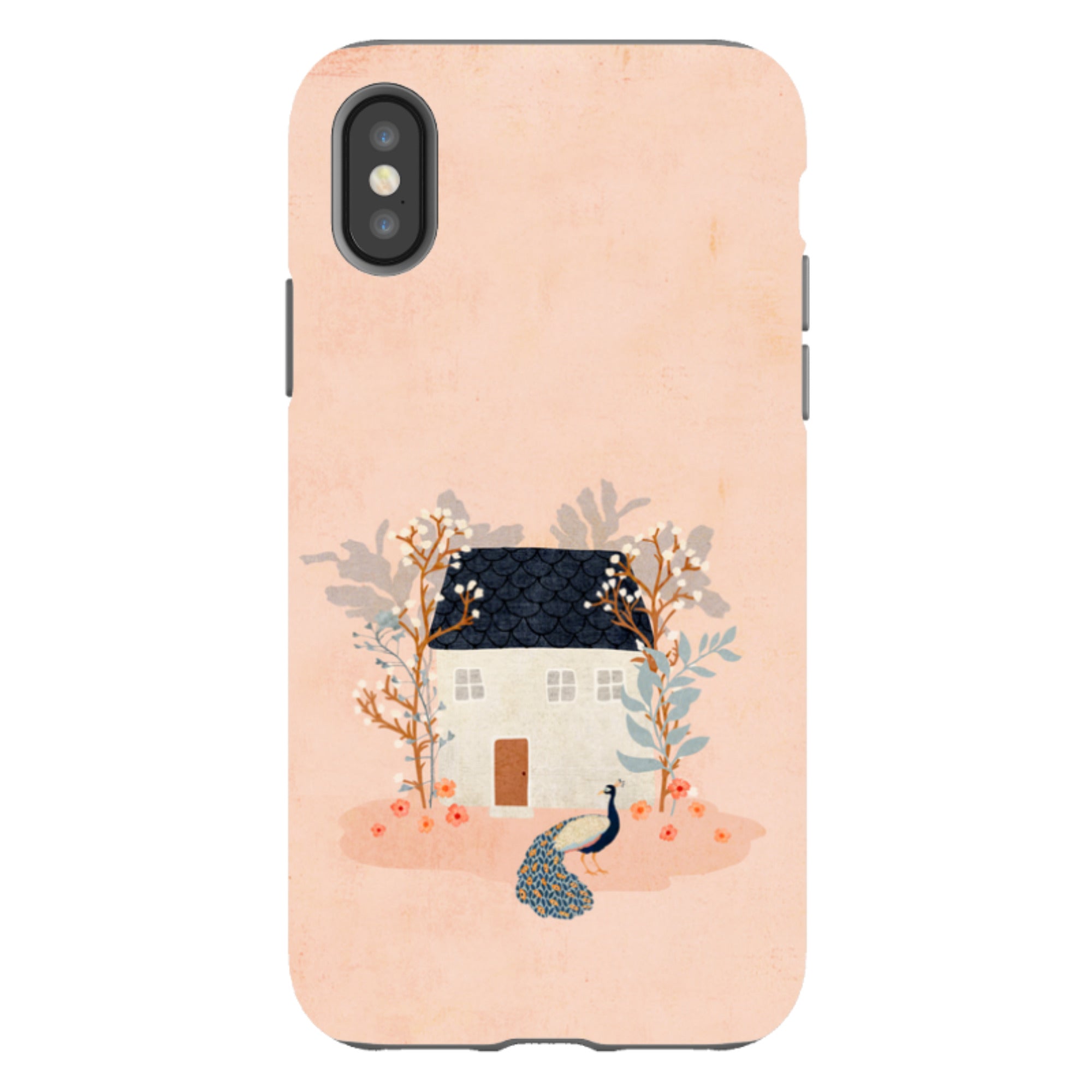 iPhone Tough Case - Home Pink By Katherine Quinn
