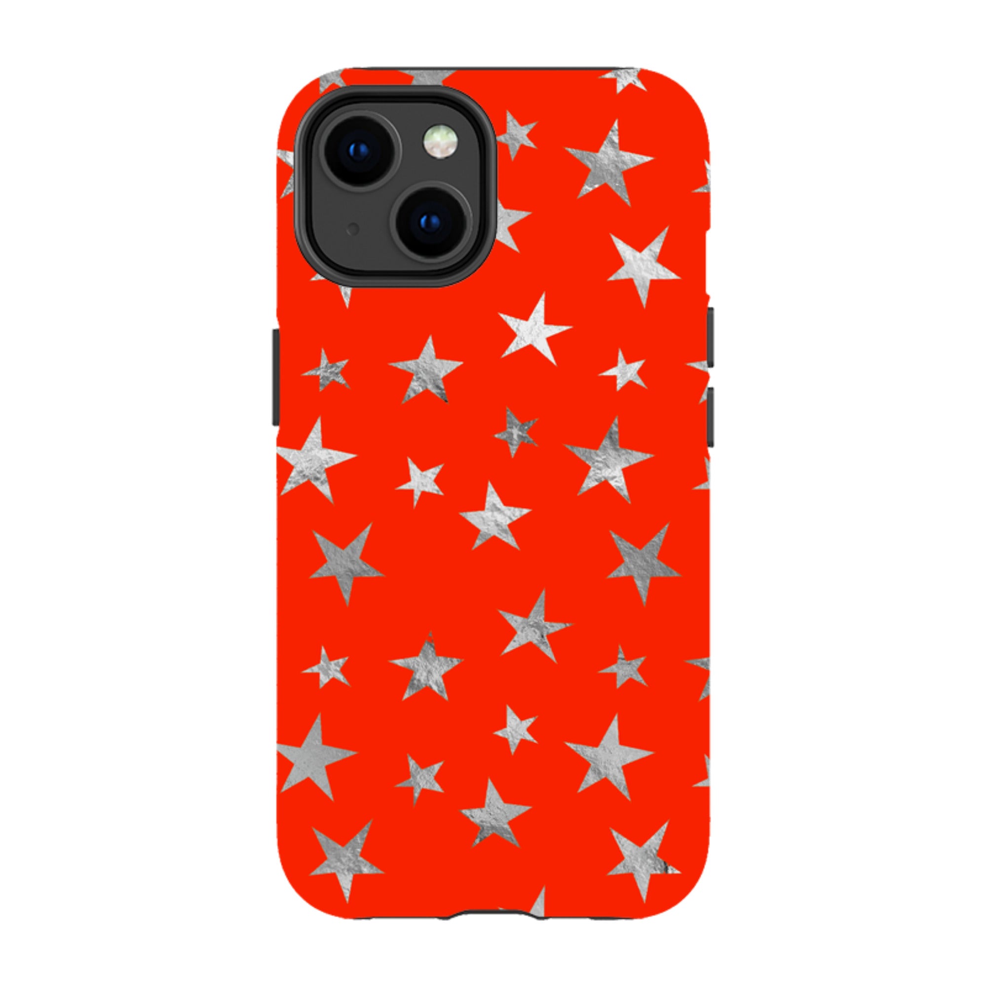 iPhone MagSafe Tough Case - Red and Silver Stars