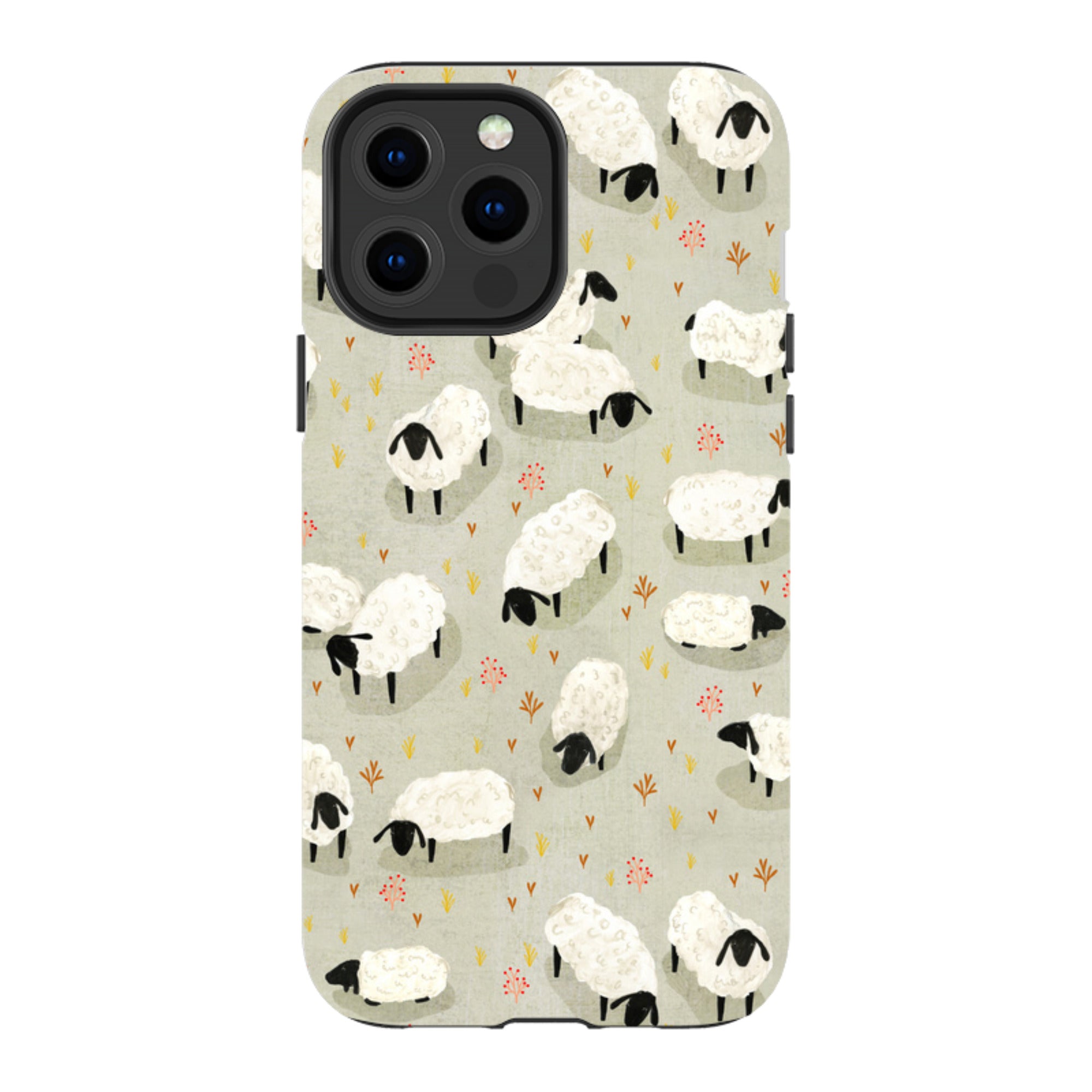 iPhone Tough Case - Sheep Grey By Katherine Quinn