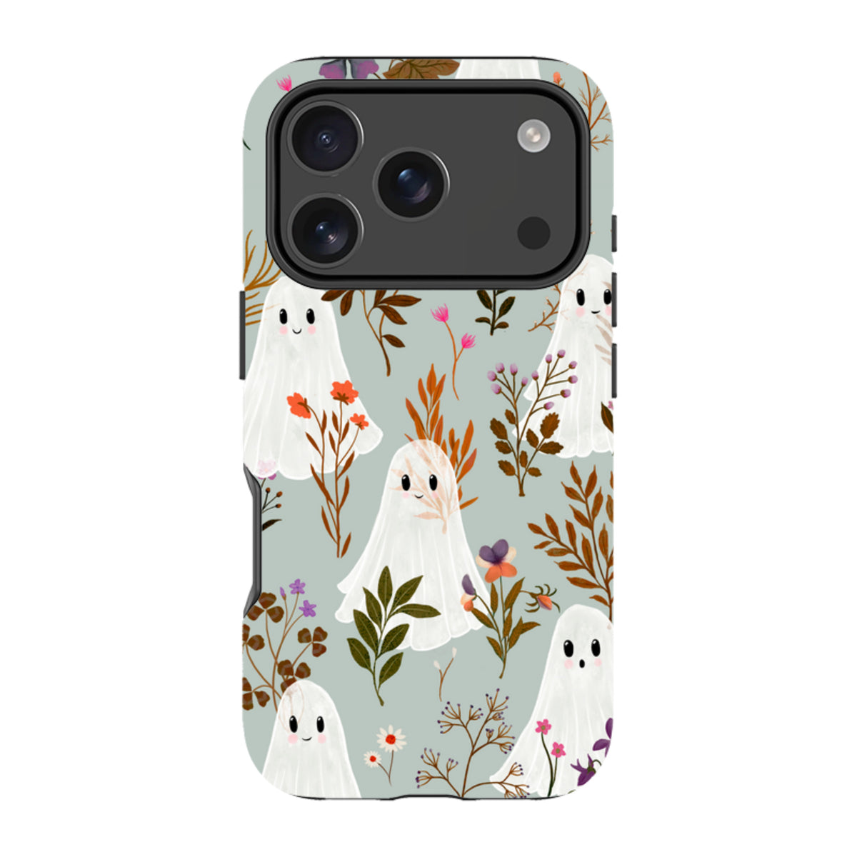 iPhone Tough Case - Ghost in the Garden - Dusty Gourd By Katherine Quinn