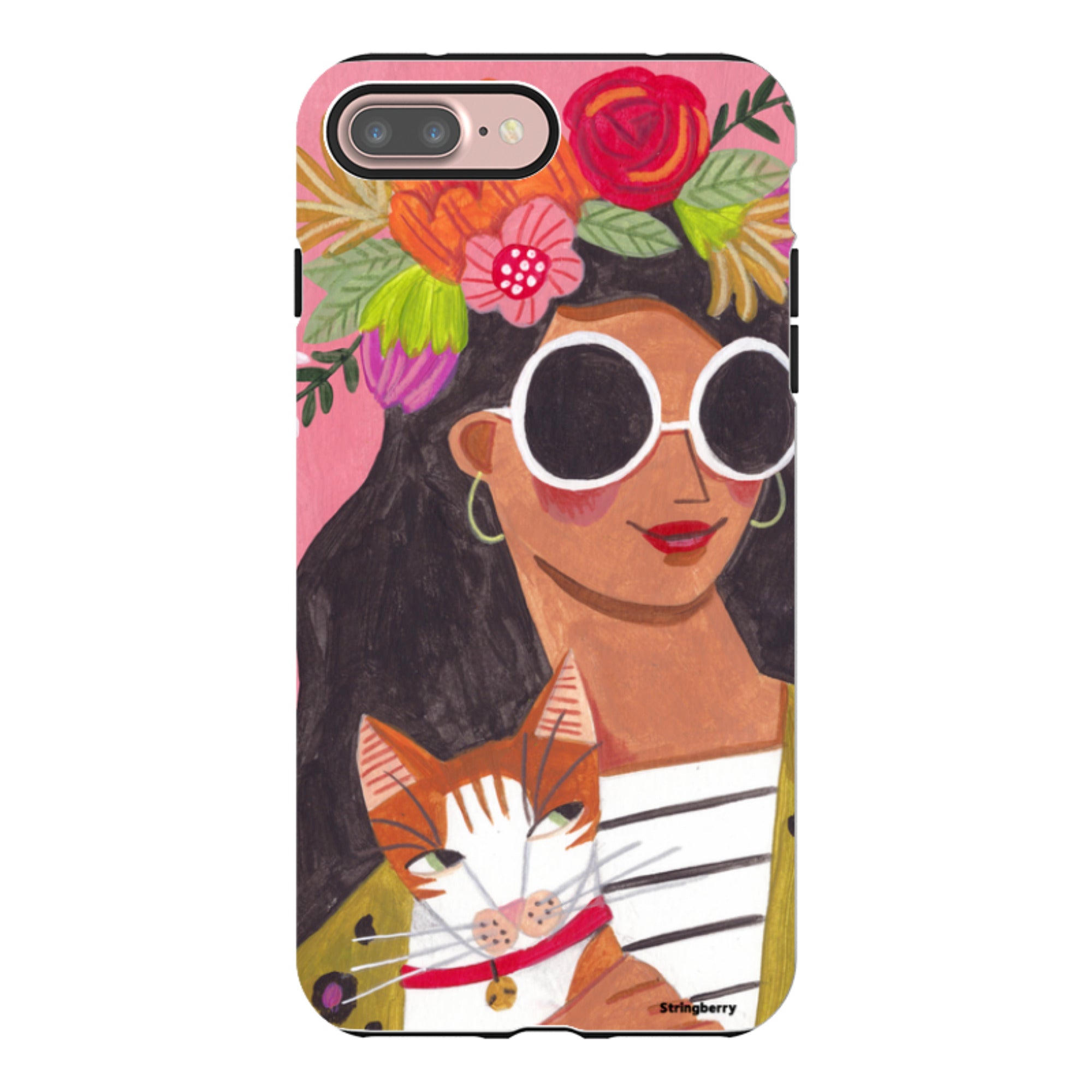 iPhone Tough Case - Woman & Cat By Caroline Bonne Muller