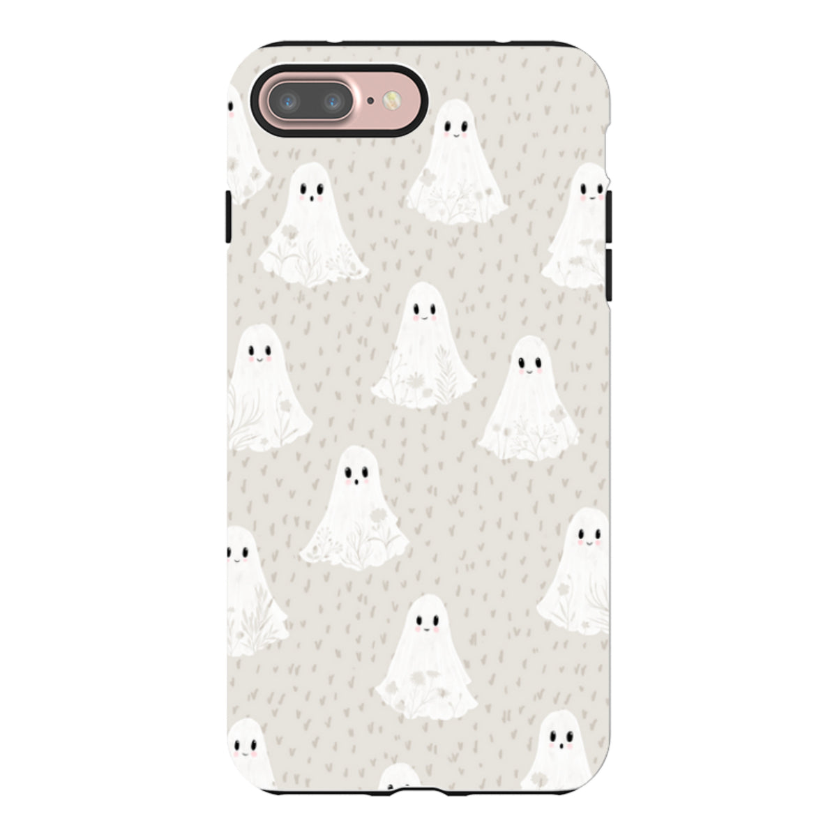 iPhone Tough Case - Floral Ghosts - Stone By Katherine Quinn