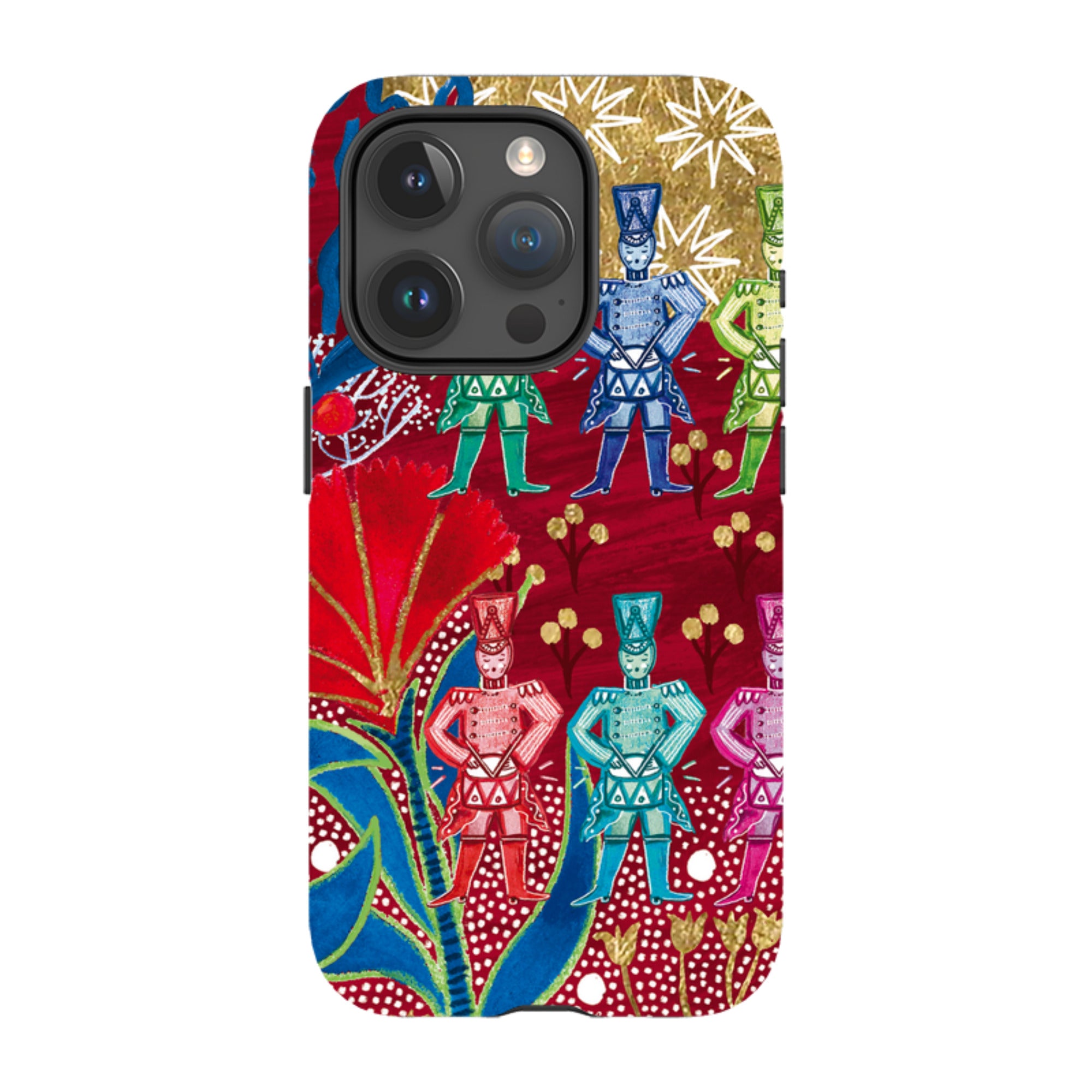 iPhone Tough Case - Drummers Drumming By Emma Frances Grant