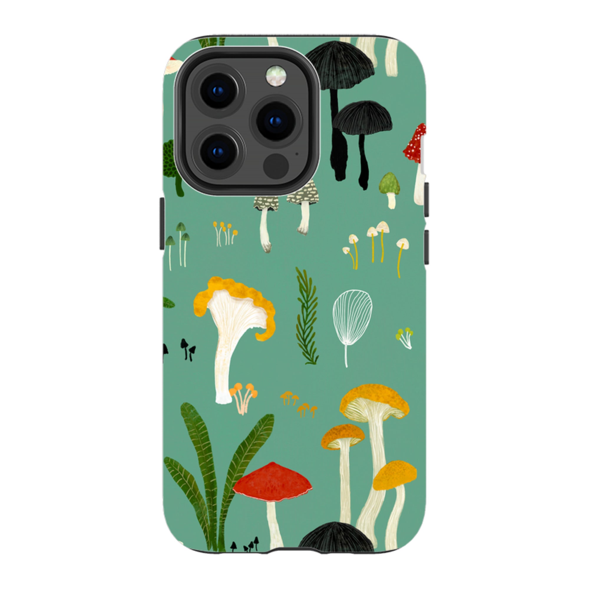 iPhone MagSafe Tough Case - Mushroom Pattern By Katherine Quinn