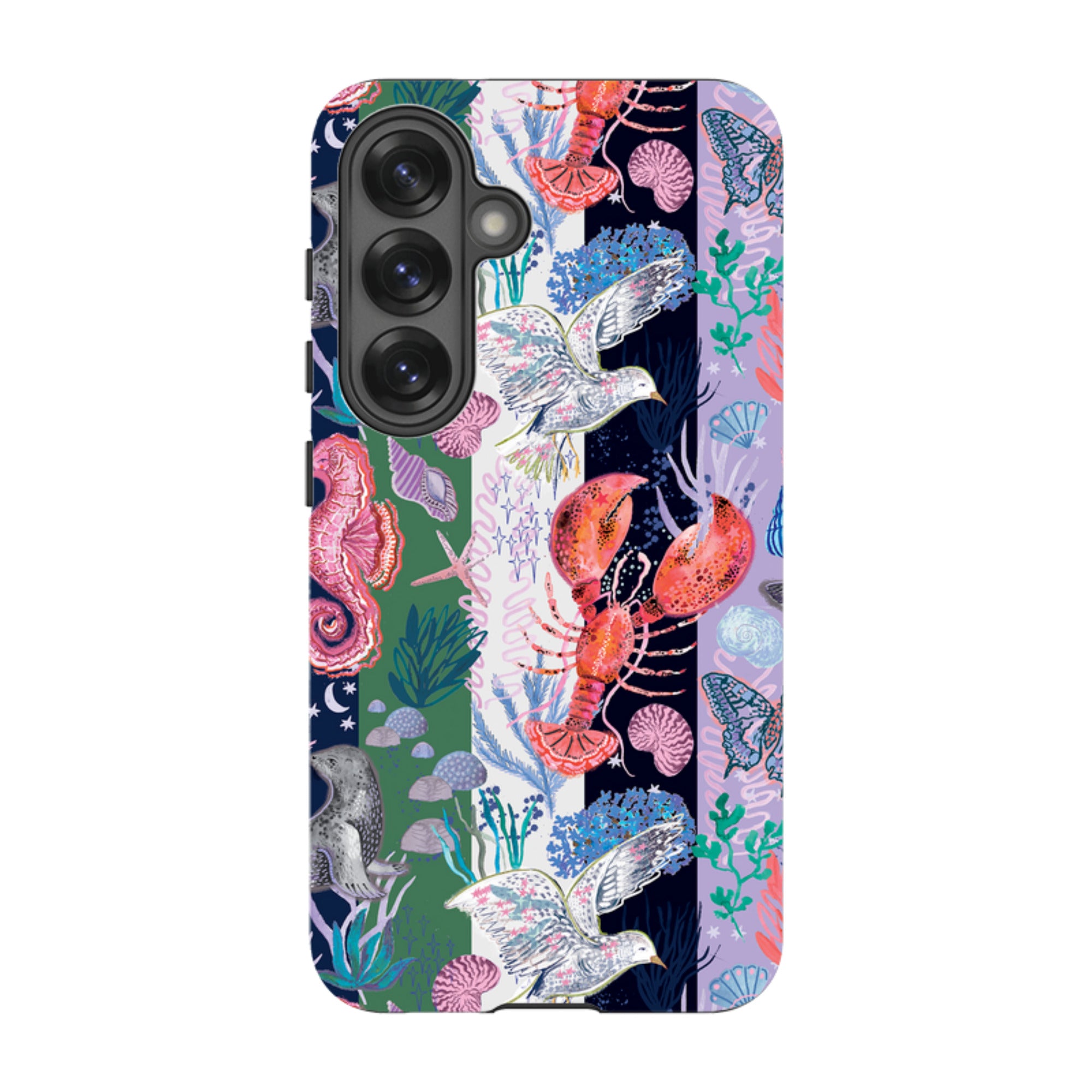Samsung Tough  Case - Coastal Calling Stripe I By Emma Frances Grant