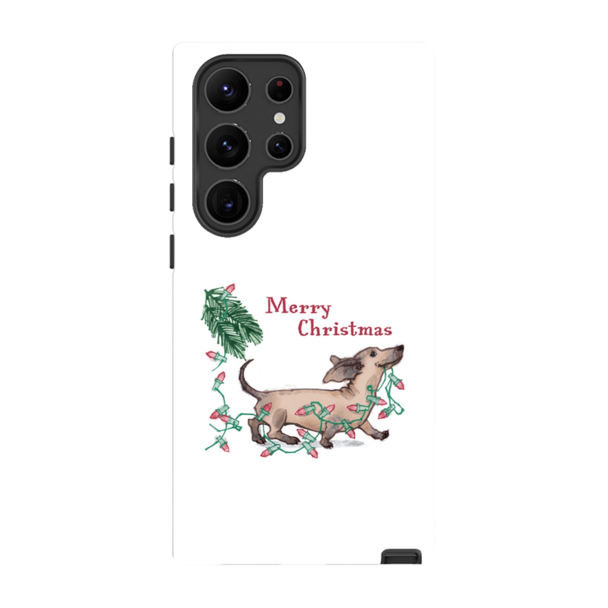 Samsung Tough Case - Christmas Dachshund By Liane Payne