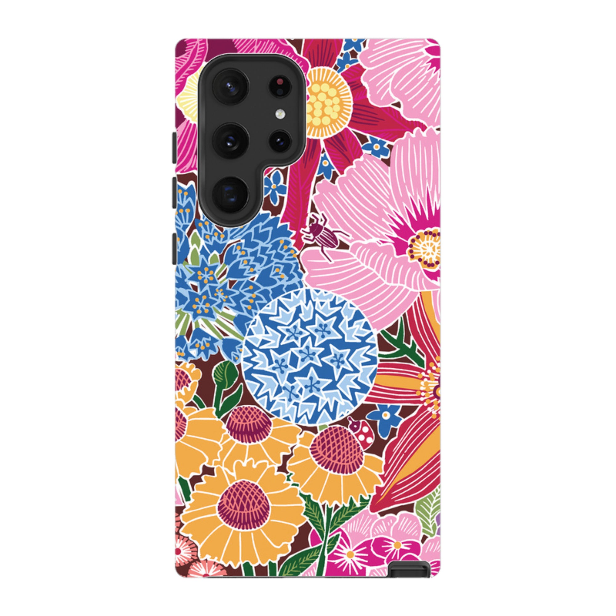 Samsung Tough Case - Jigsaw Floral 2 By kate Heiss