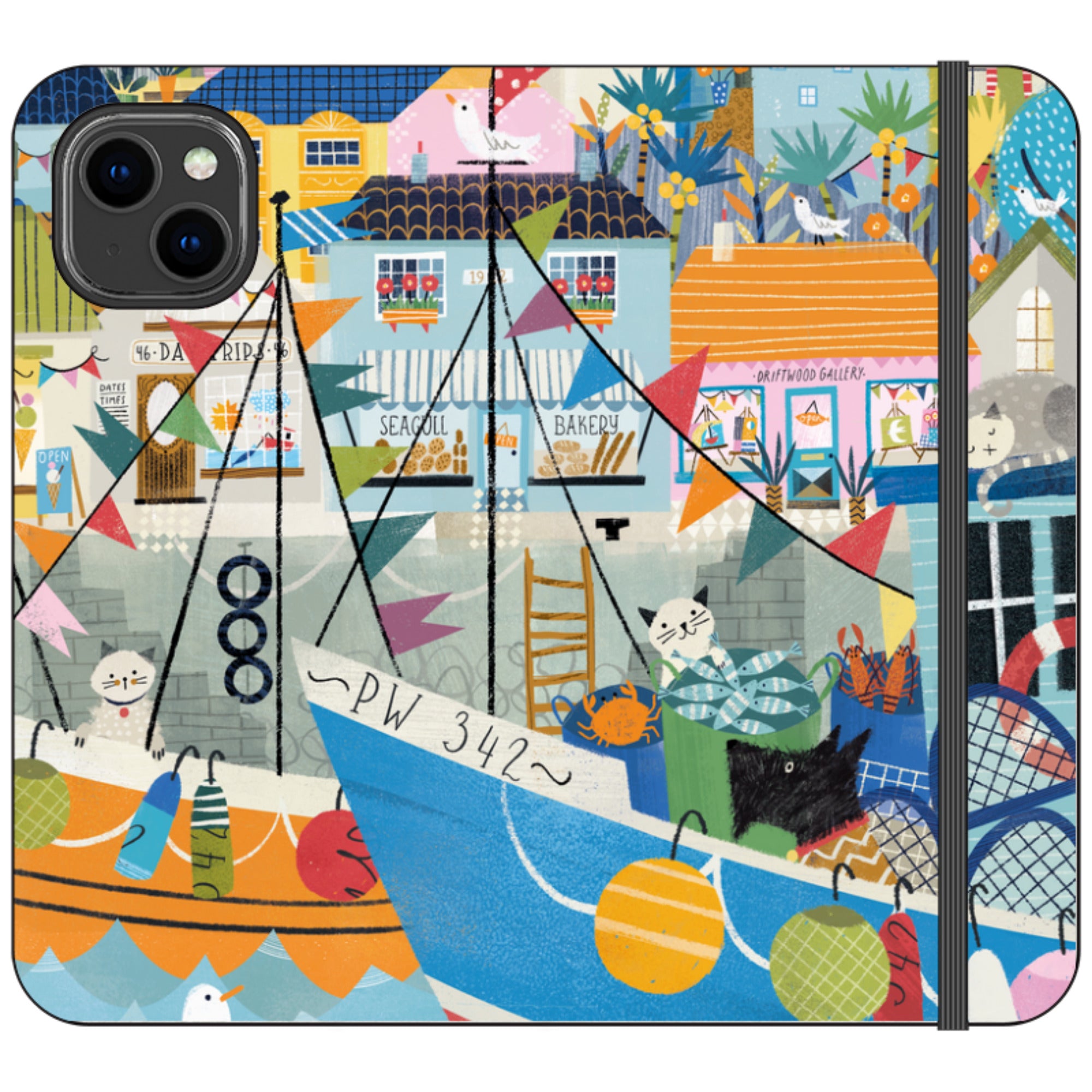 Night Harbour Wallet Case By Ali Brookes
