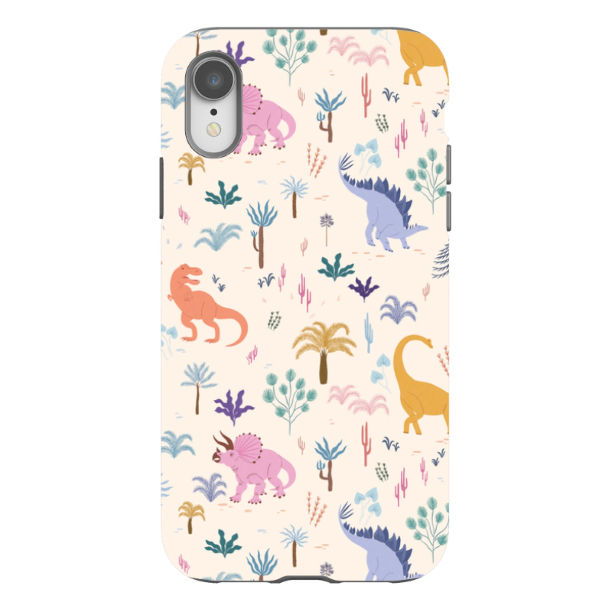 iPhone Tough Case - Dinosaur Pattern Light By Meghann Rader