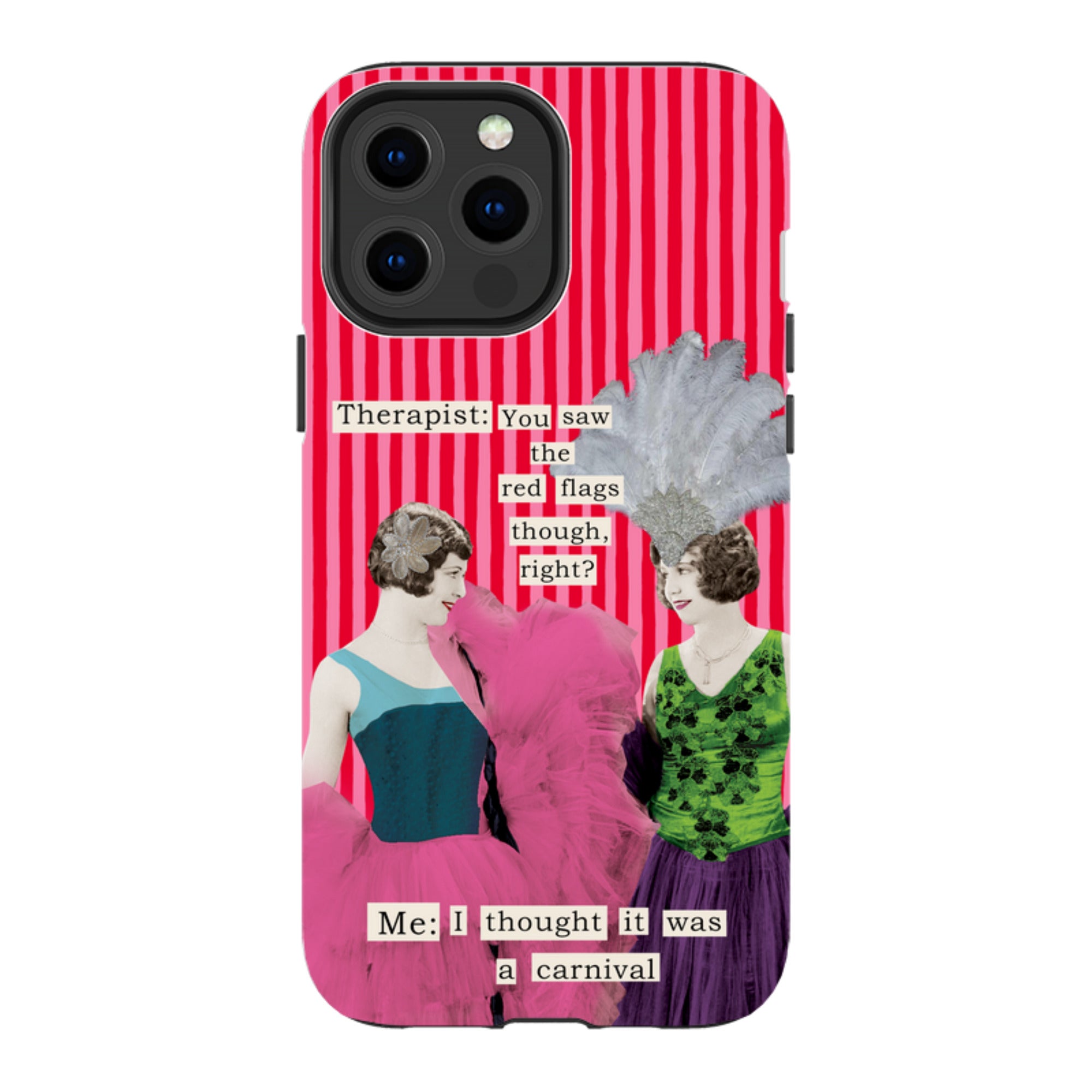 iPhone MagSafe Tough Case - Therapist Red Flag By Clare Jordan