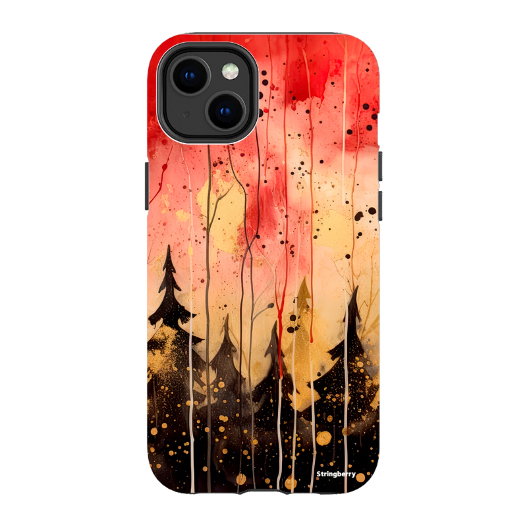 iPhone Tough Case - Watercolour Winter Forest