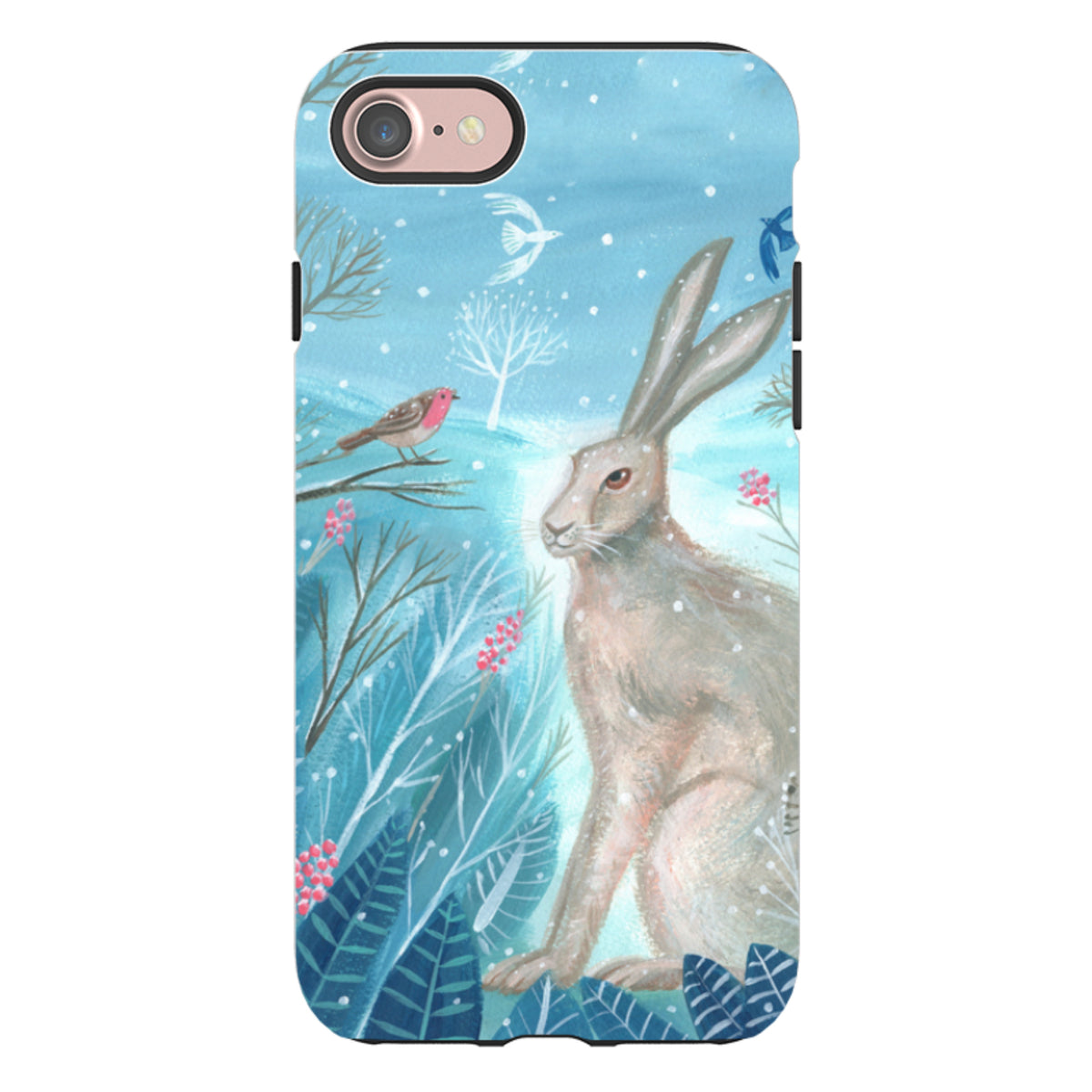 iPhone Tough Case - Winter Hare By Mary Stubberfield