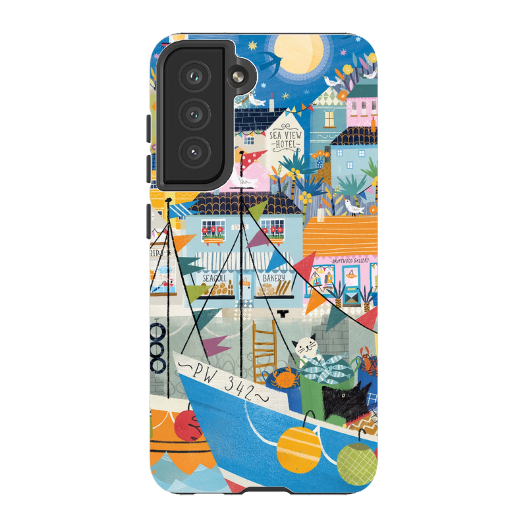 Samsung Tough  Case - Night Harbour 1 By Ali Brookes