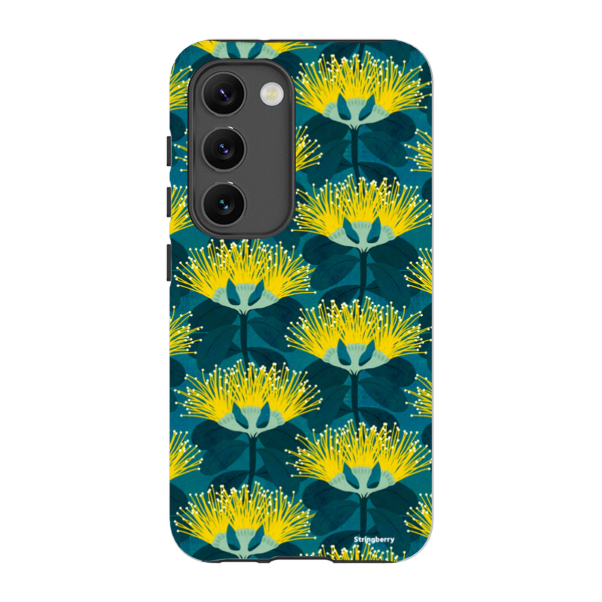 Samsung Tough Case - Pohutukawa Yellow And Blue By Katherine Quinn