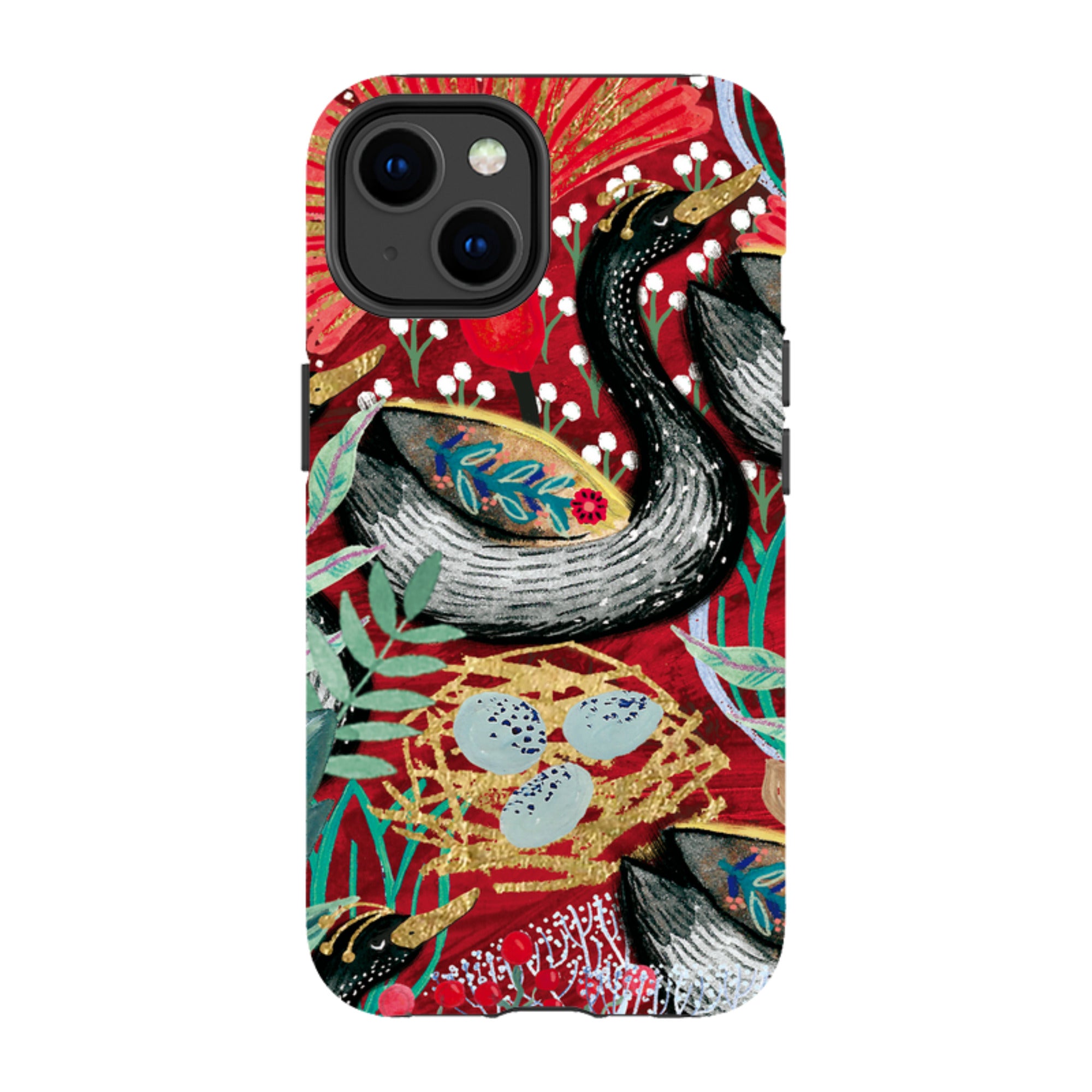 iPhone MagSafe Tough Case - Eight Geese A Laying By Emma Frances Grant