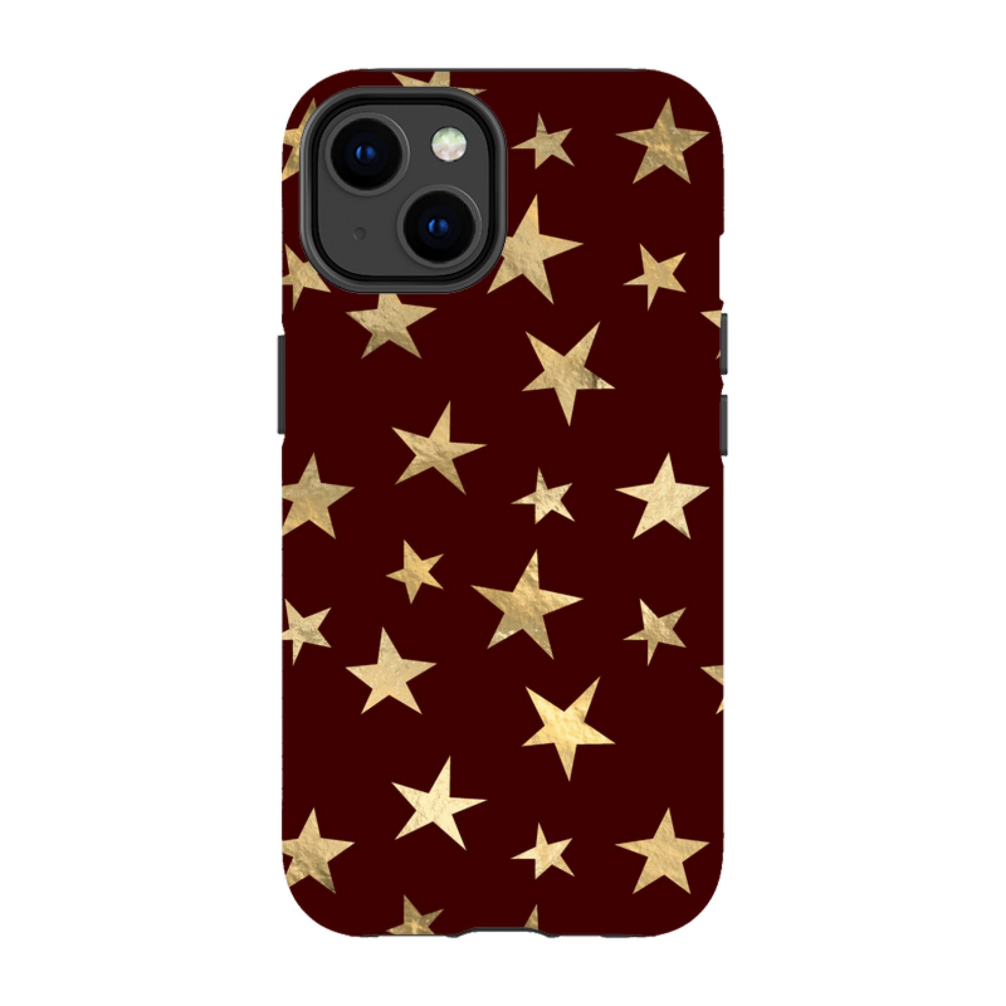 iPhone Tough Case - Brown and Gold Stars