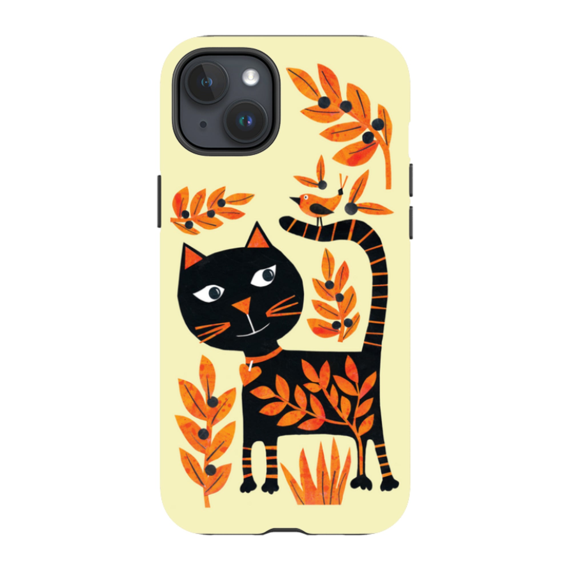iPhone Tough Case - Halloween Folk Cat By Tracey English