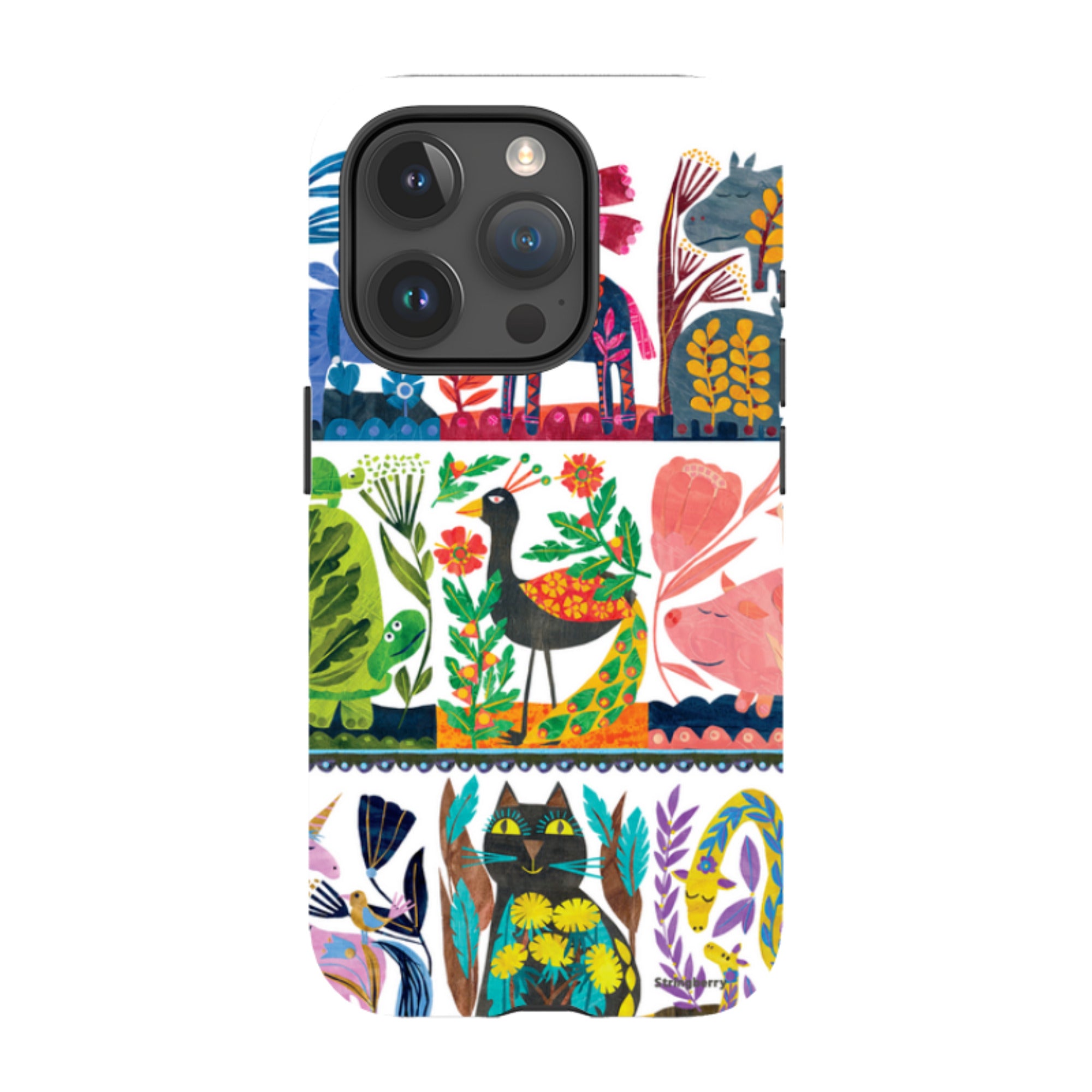 iPhone Tough Case - Folk Colour By Tracey English