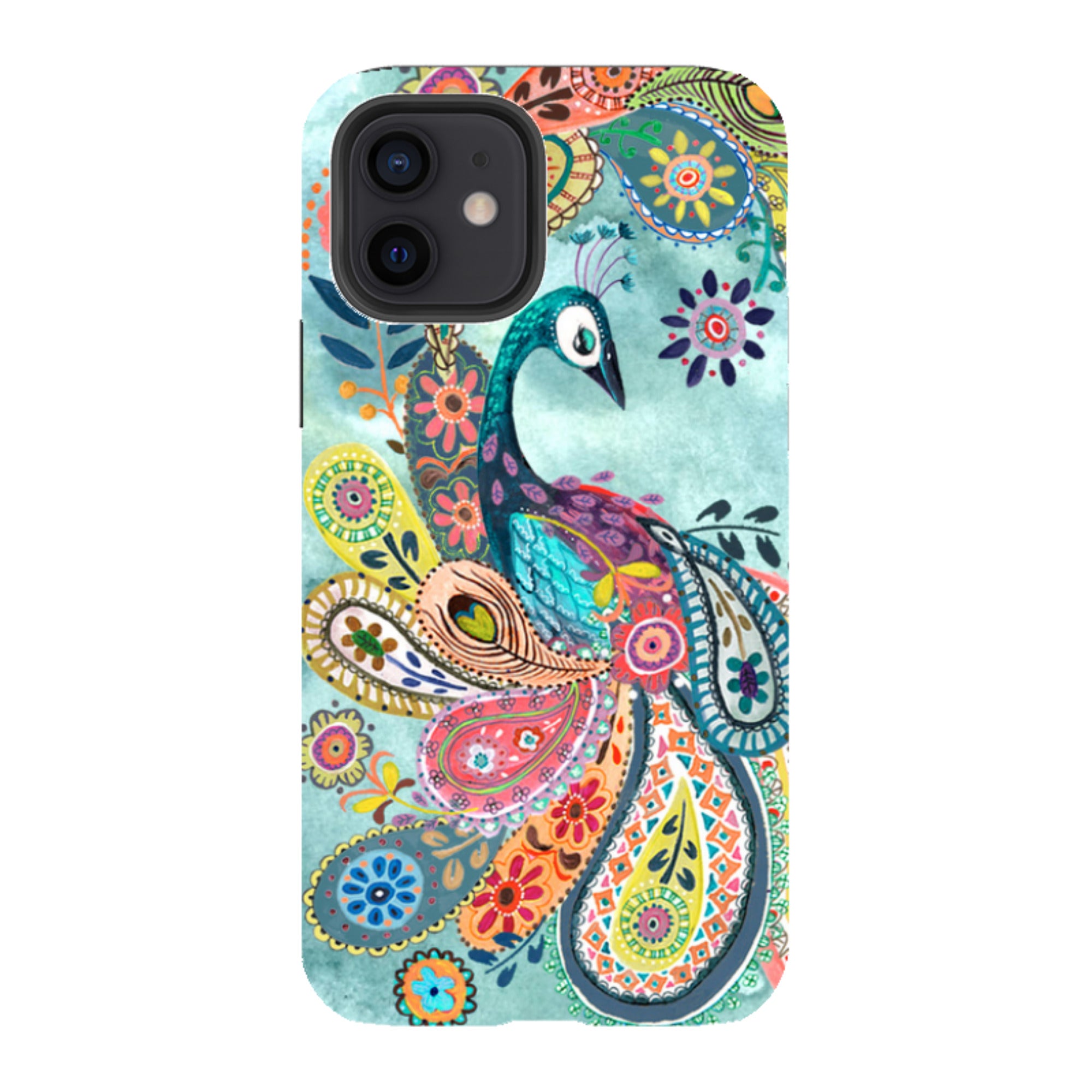 iPhone Tough Case - Peacock Dreams By Caroline Bonne Muller