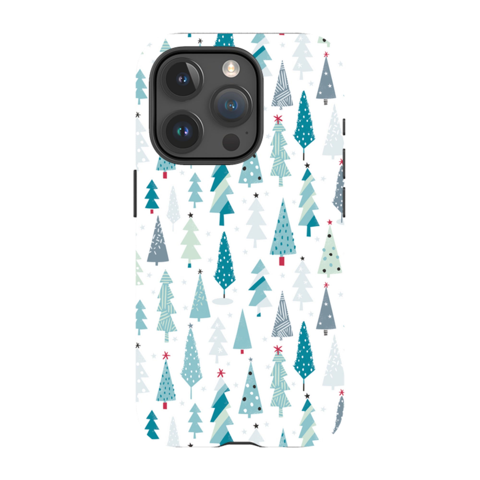 iPhone Tough Case - Little Xmas Trees By Ali Brookes