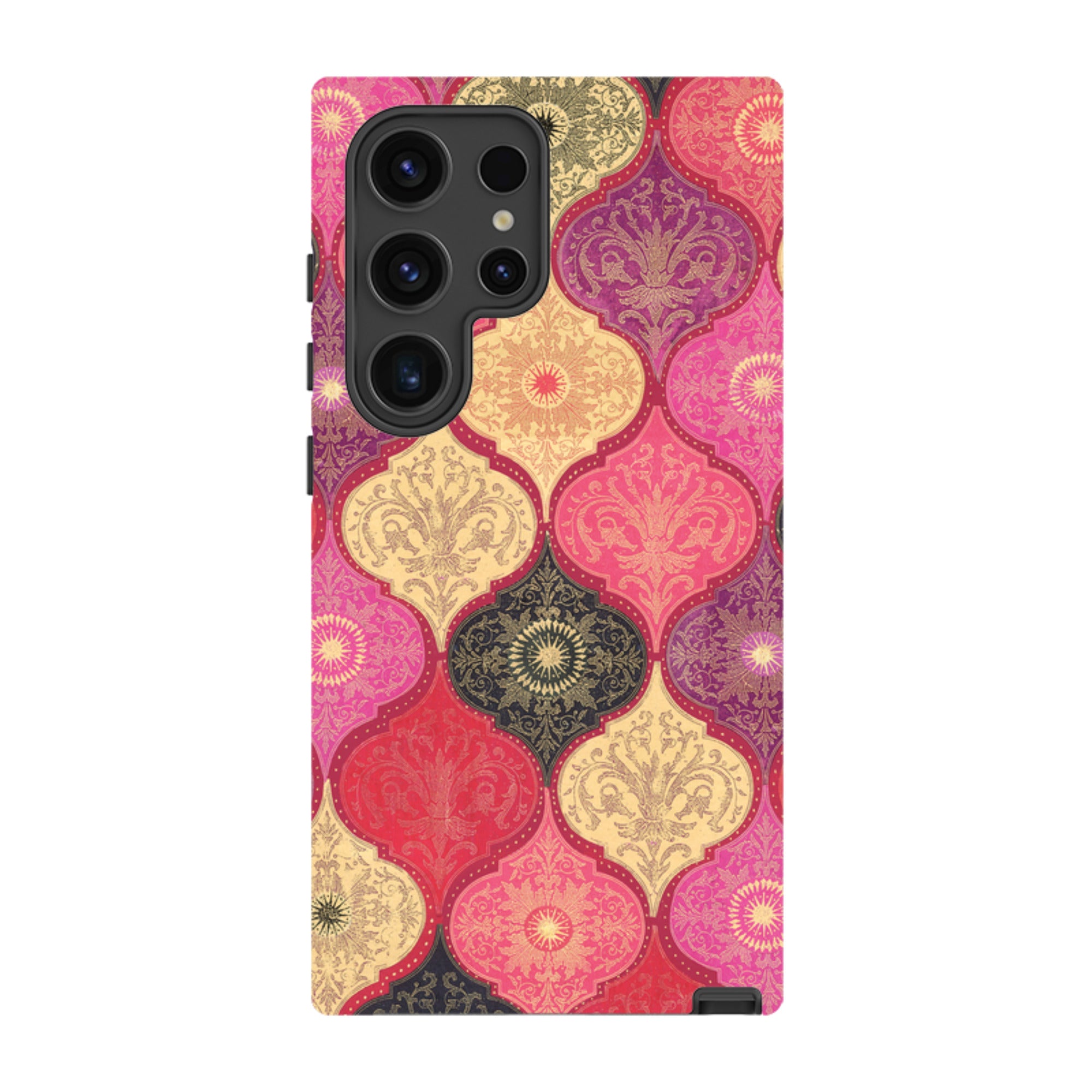 Samsung Tough Case - Red Damask By Jehane