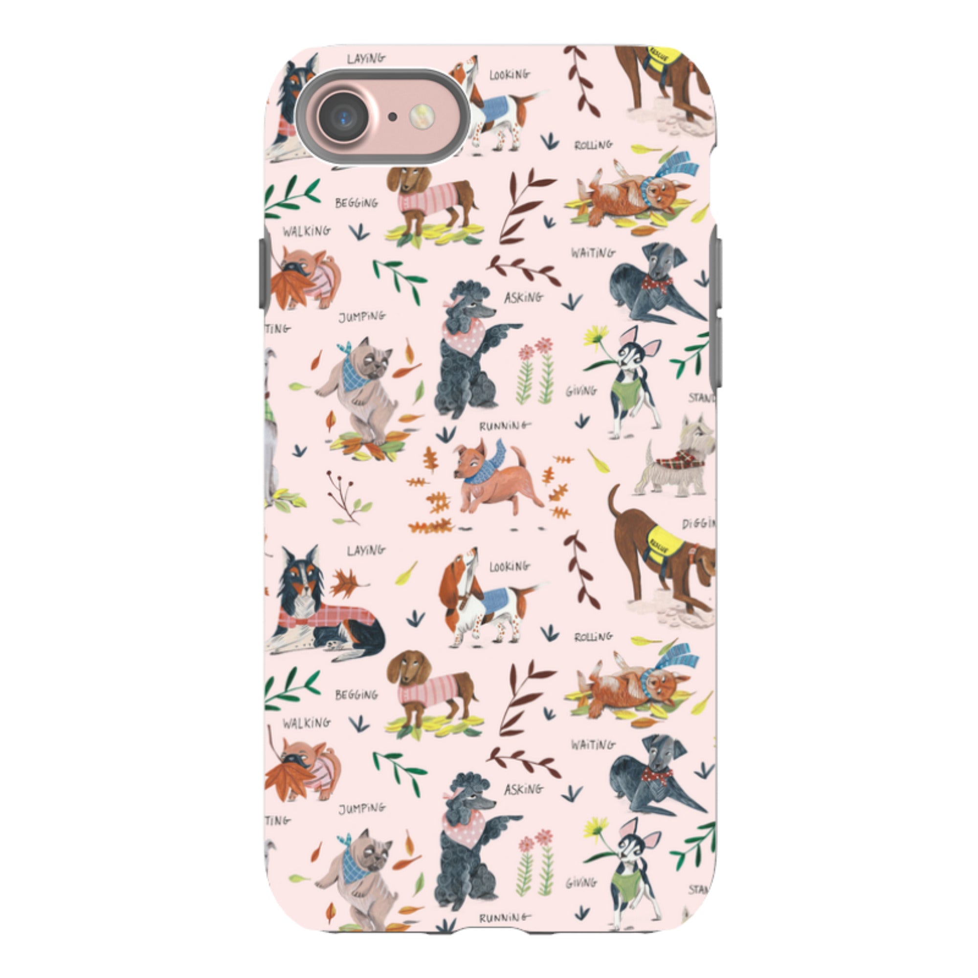 iPhone Tough Case - Dog Pattern By Caroline Bonne Muller
